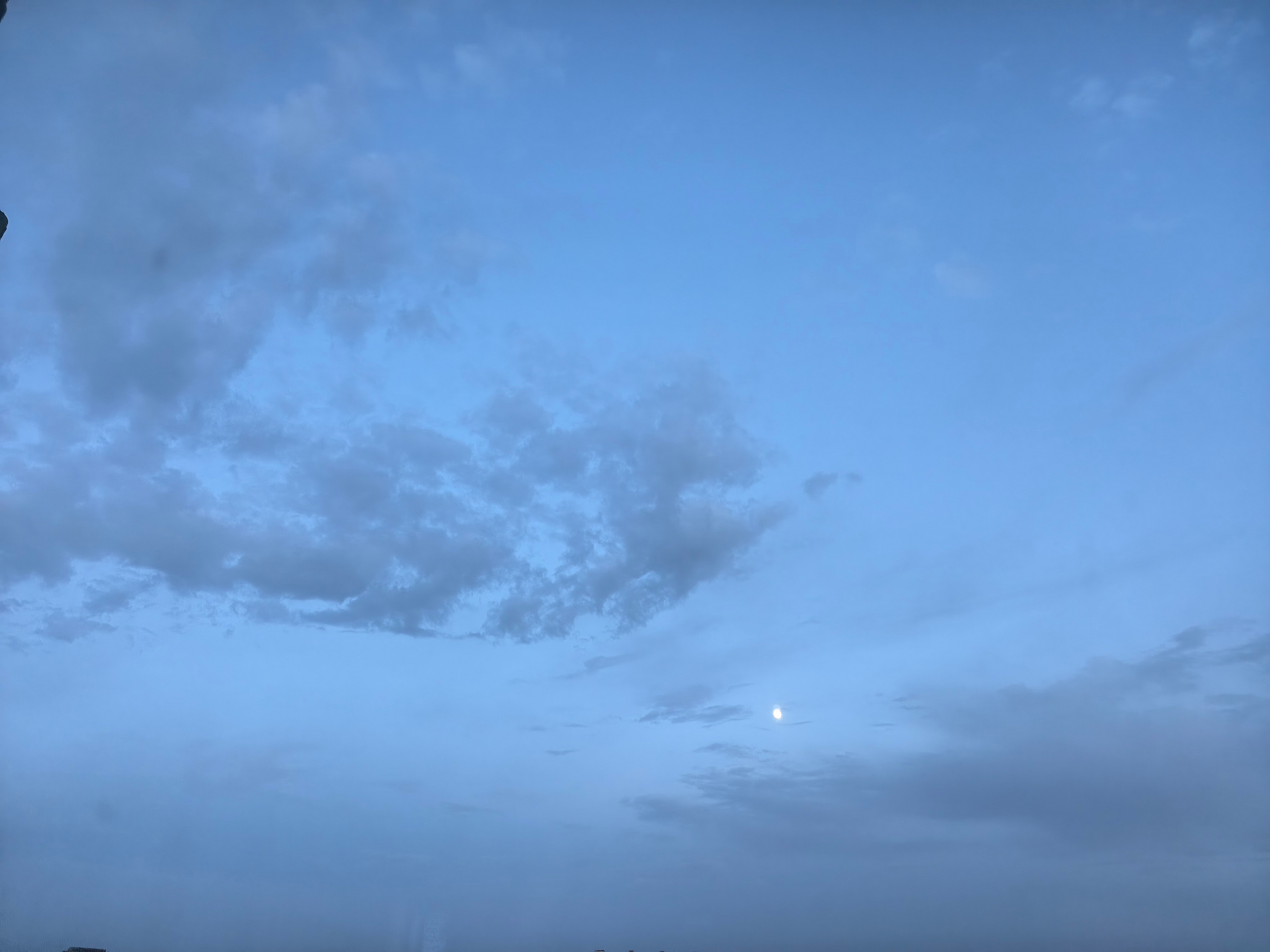 今天的天空是淡淡的浅蓝色，你喜欢这样的天色吗？ 