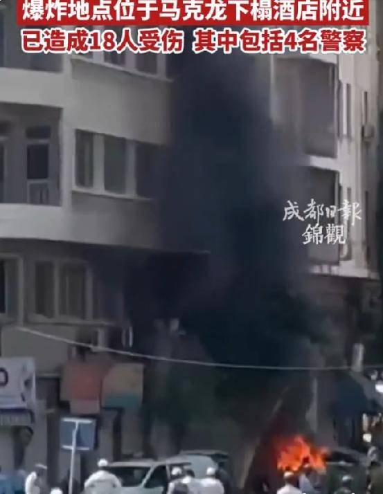 马克龙访问叙利亚期间，大马士革发生连环爆炸，特朗普呼吁叙利亚向黎南部派兵。

7