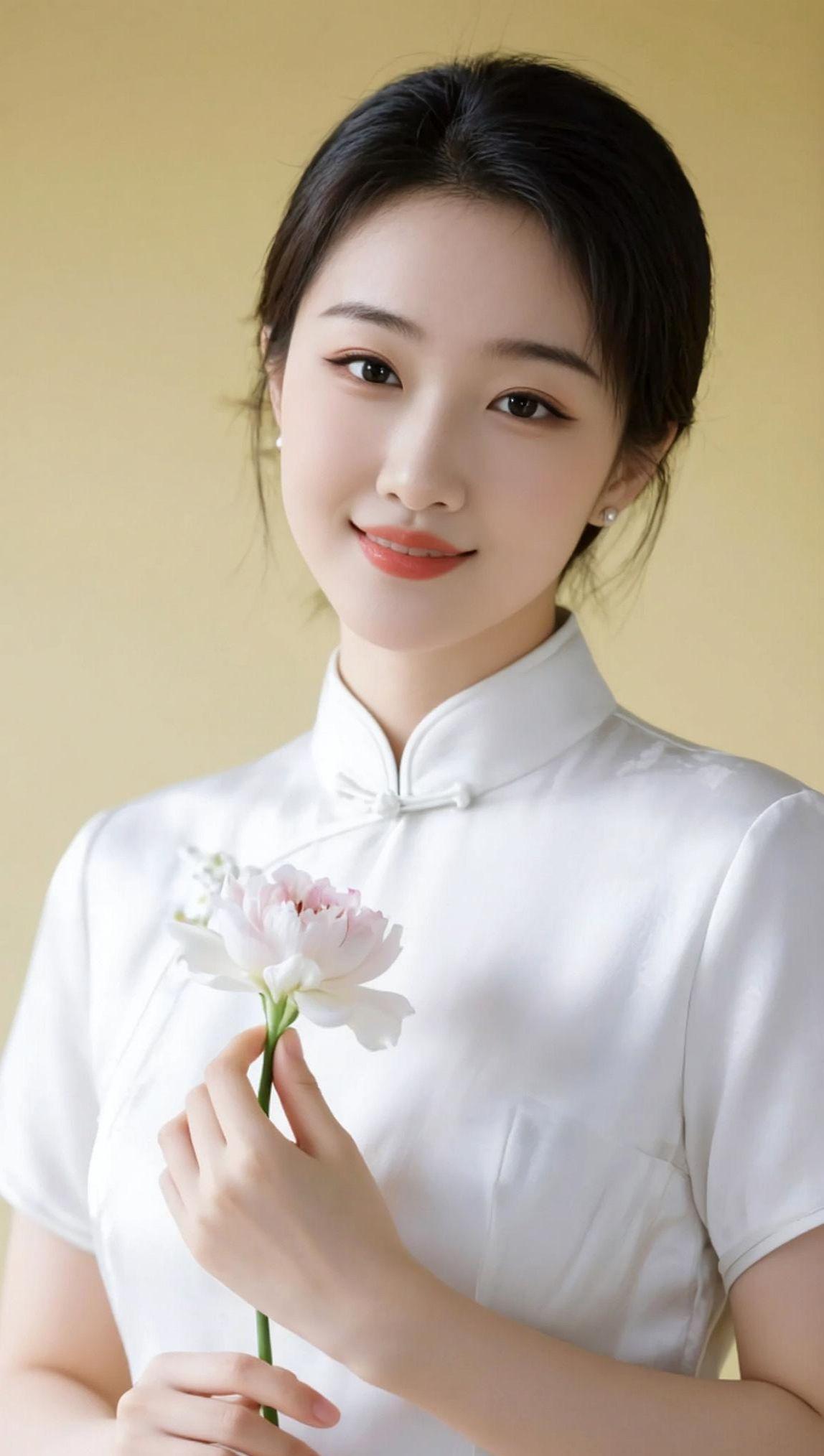 AI柔光旗袍照 抖音ai创作