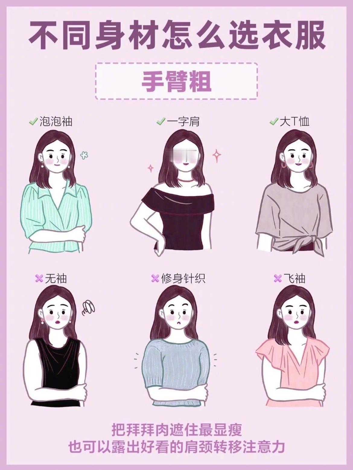“女生不同身材穿搭指南”身材不同，所以选择衣服很重要，选对了会马上提升衣品和气质