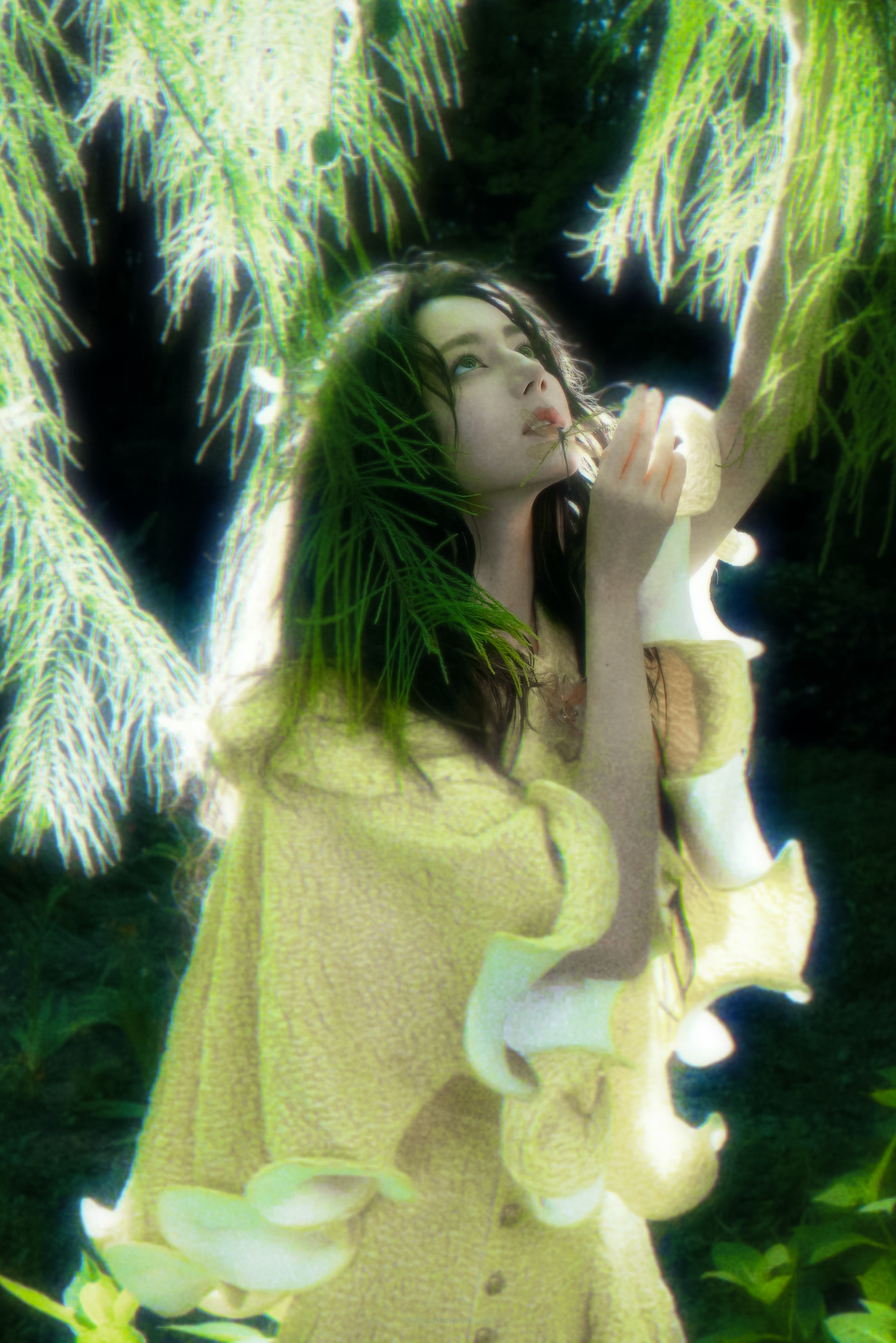 静谧的 仲夏夜之梦🍃迪丽热巴仲夏夜之梦vogue大片