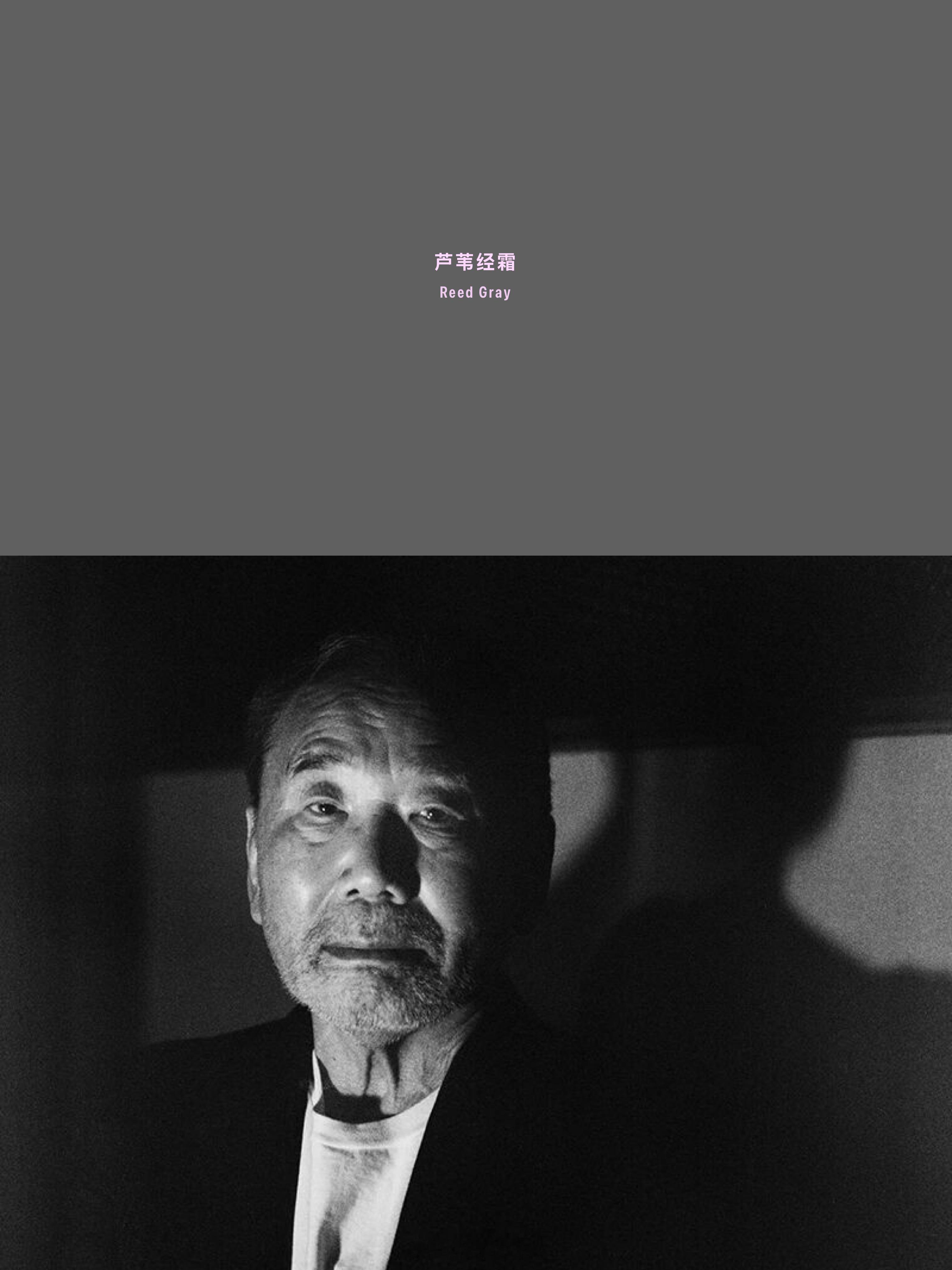 大病后的村上春树。用Photo color做了一张色彩，文字也是自动生成——芦苇