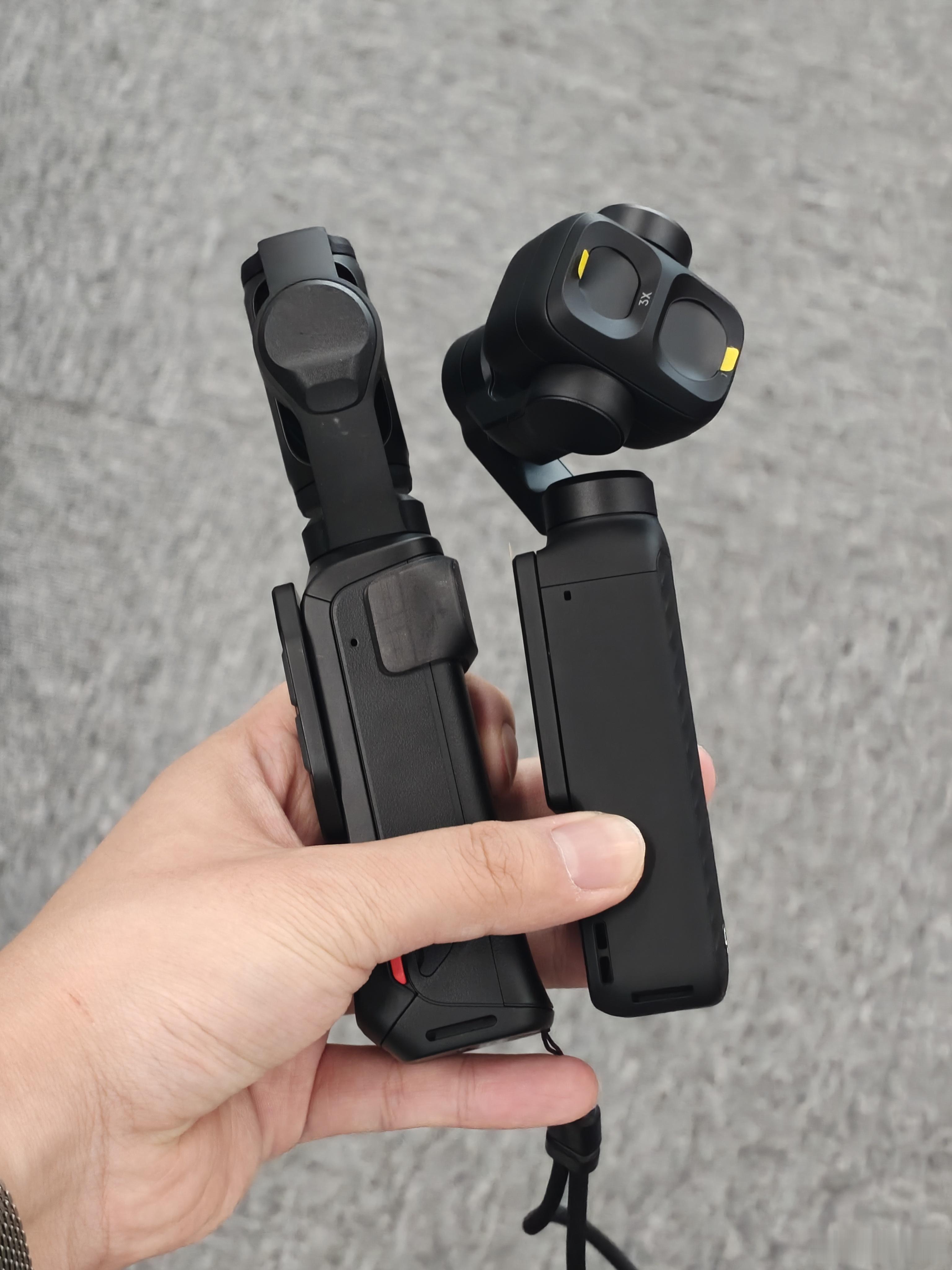 原来大疆Pocket4P体积比影石Luna小一圈的，我一直以为一样大