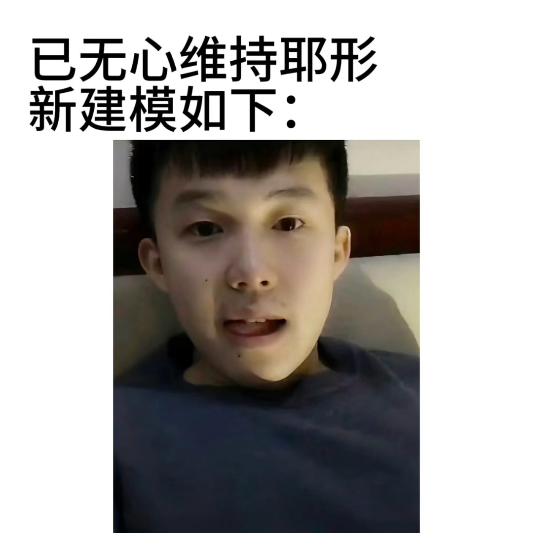 已严肃更改建模！ 