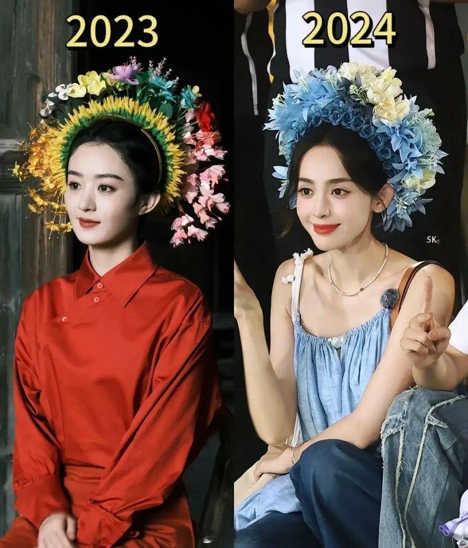 同样是簪花造型，你更喜欢哪种风格[污] ​​​