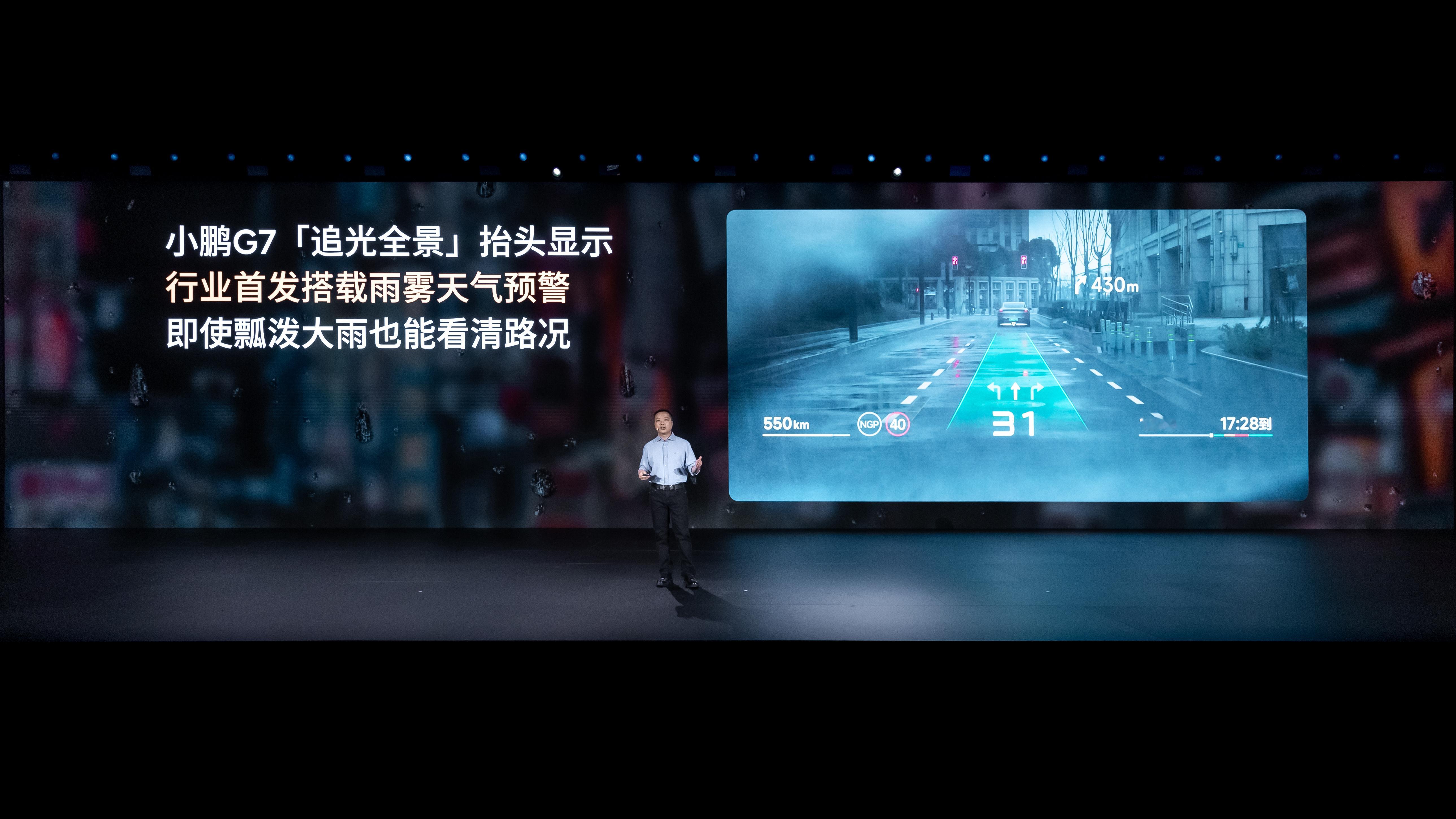 小鹏G7是全球首款L3级算力的AI汽车小鹏G7全球首发追光全景抬头显示在小鹏G7