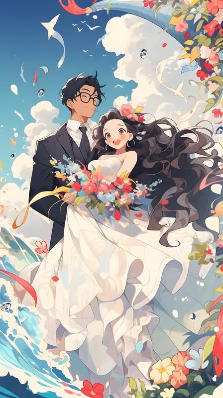 新人接亲遇春游学生狂撒糖，这场景真的太美好了！2026年4月3日山东日照那事儿，