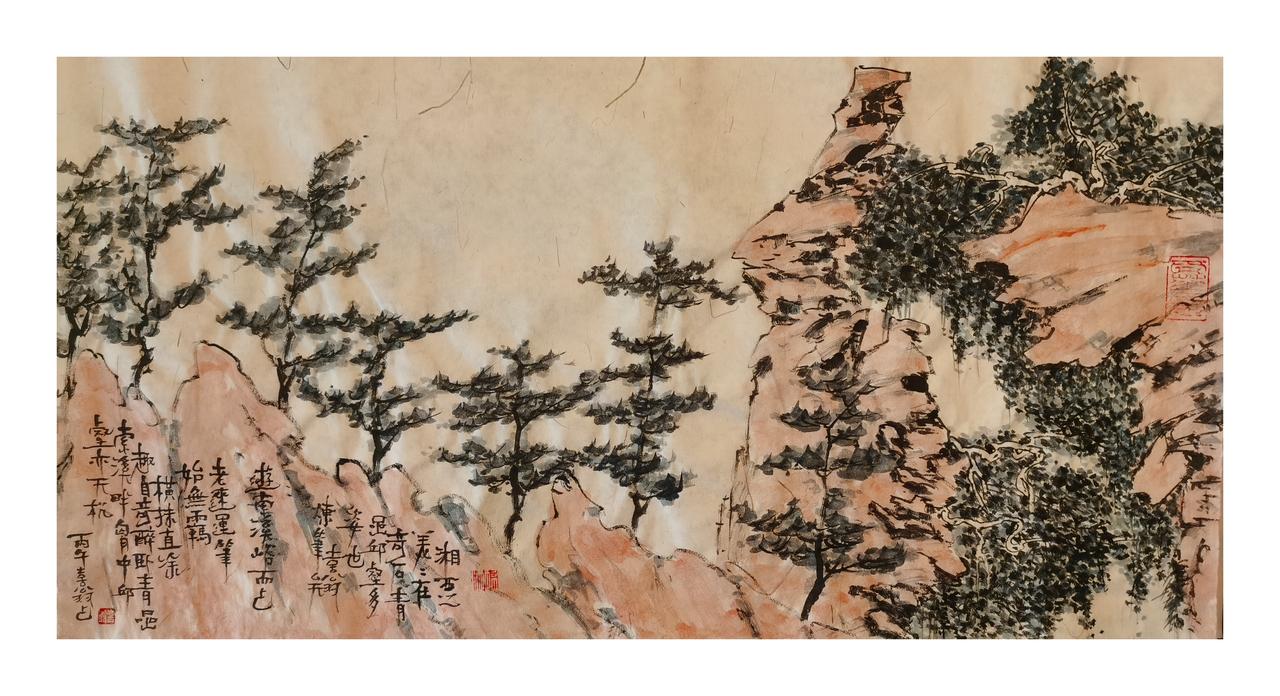 中国画《湘西之美》
湘西风光游如何画好中国山水画? 你喜欢山水画吗 中国现代彩墨