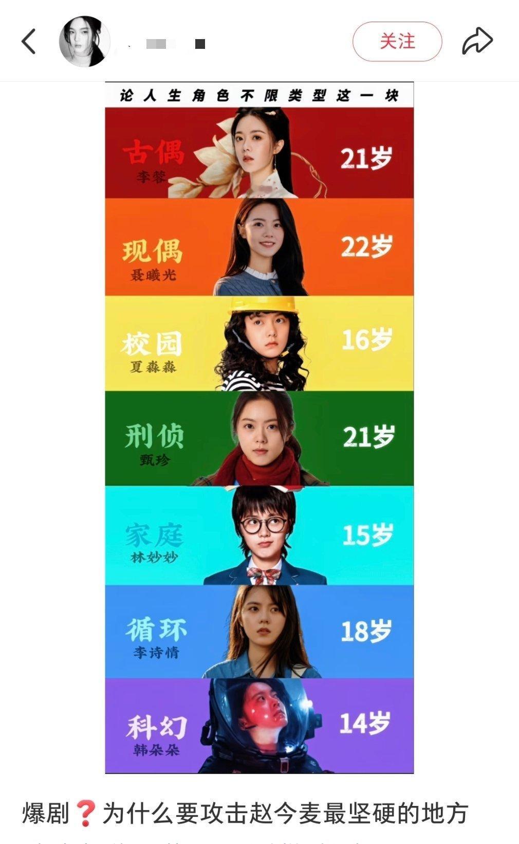 00花的可塑性是真的太强了 不管什么题材赵今麦都有爆剧啊 主要还是演技太牛逼 