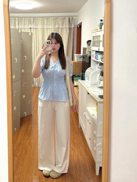 128斤梨形|微胖女生夏季这样穿！