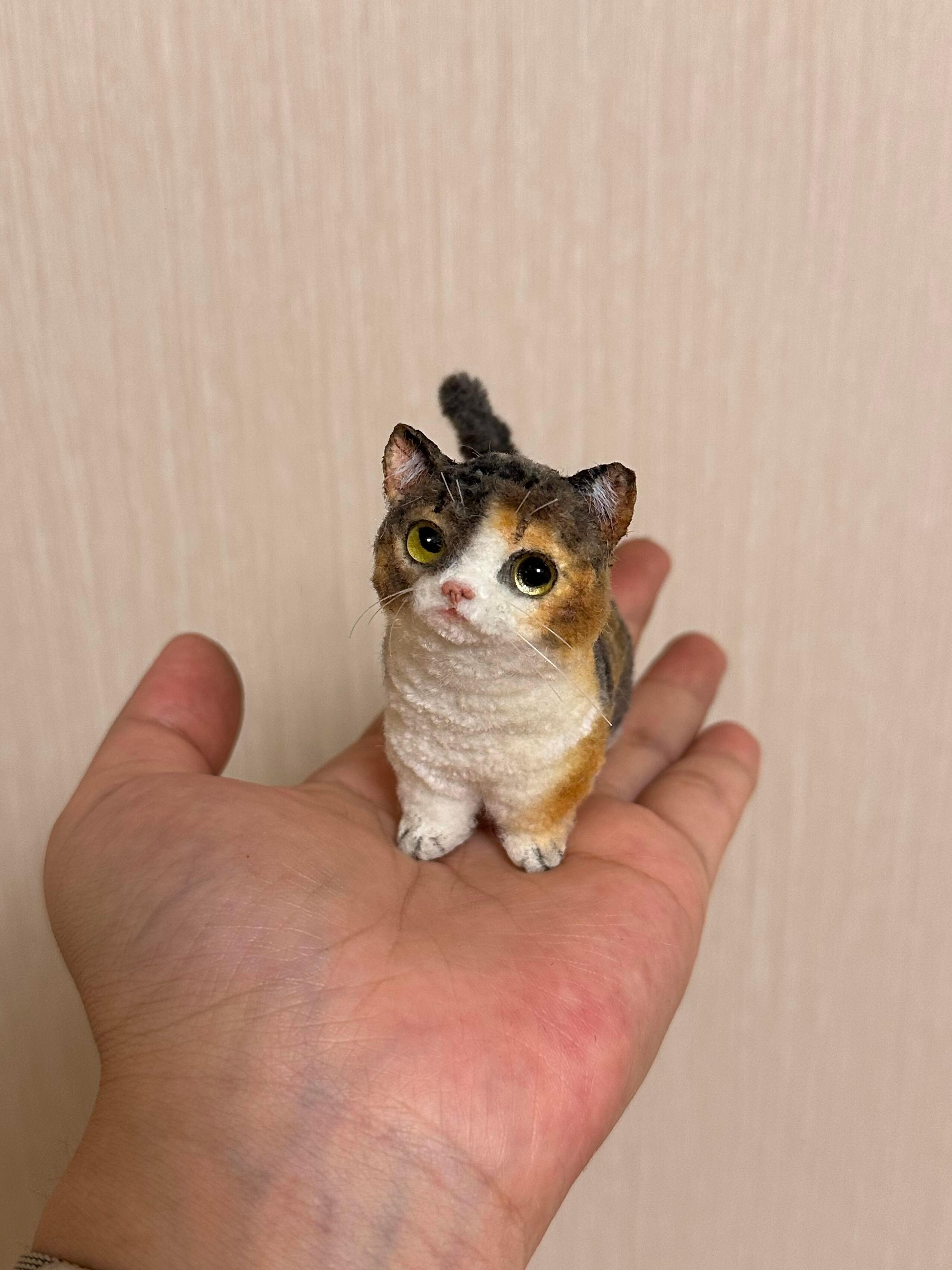 用扭扭棒做了只矮脚三花🐱 