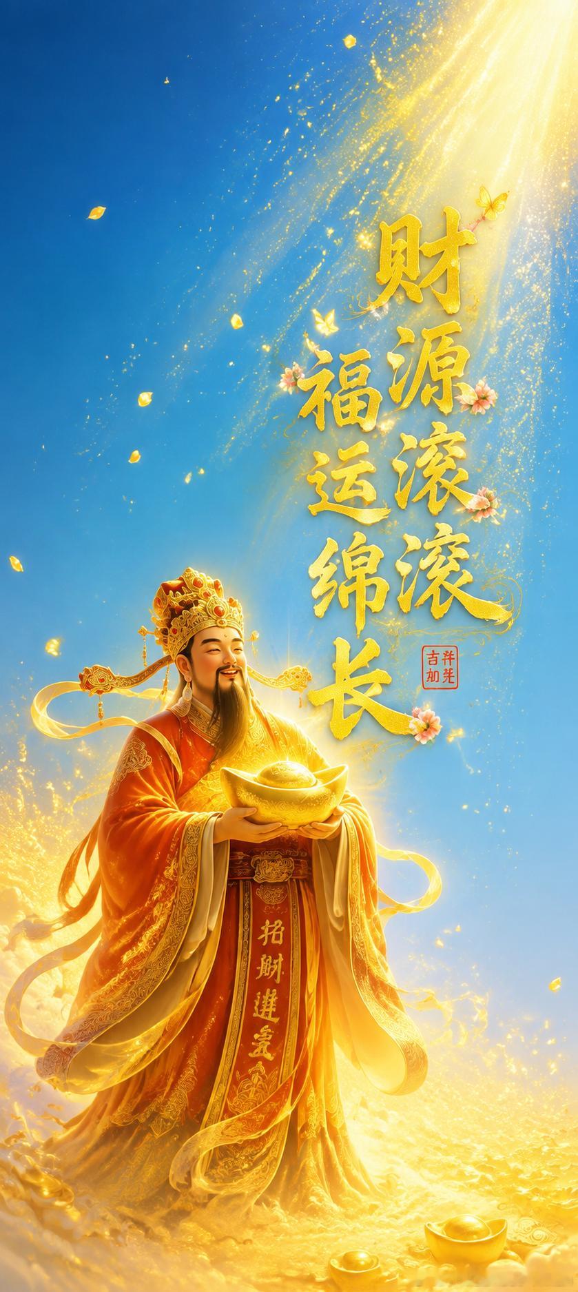 今天是8月26日，八方来财聚好运，六六大顺伴朝夕，祝你财源源源不断，顺风又顺水，