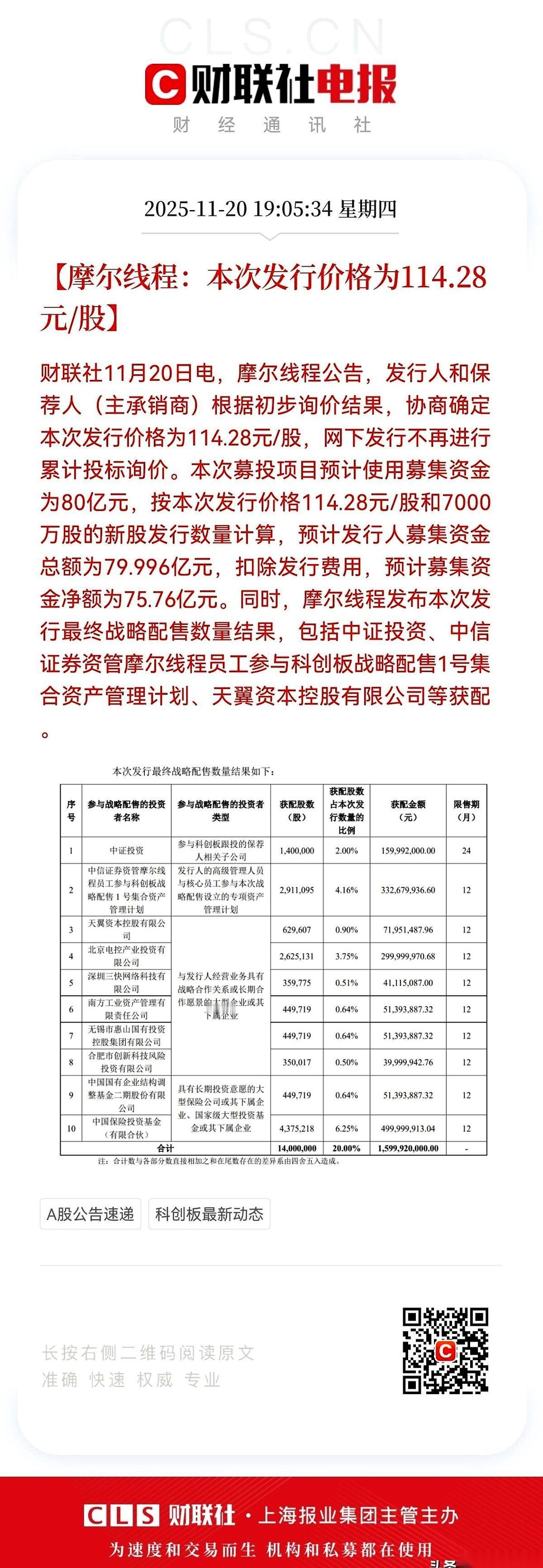 我跟你说个事儿啊，听完你别激动。
有个叫“摩尔线程”的公司，要上市了。
就刚刚，