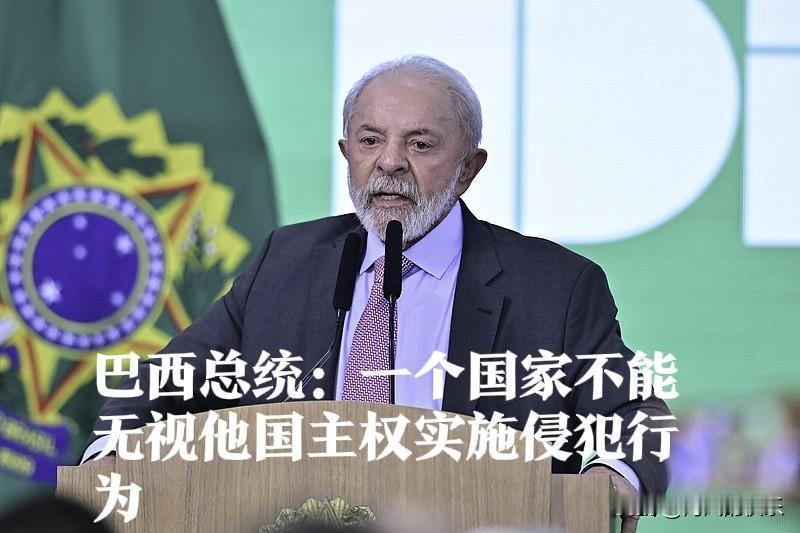 巴西总统：一个国家不能无视他国主权实施侵犯行为

   据外媒报道针对美国近期以