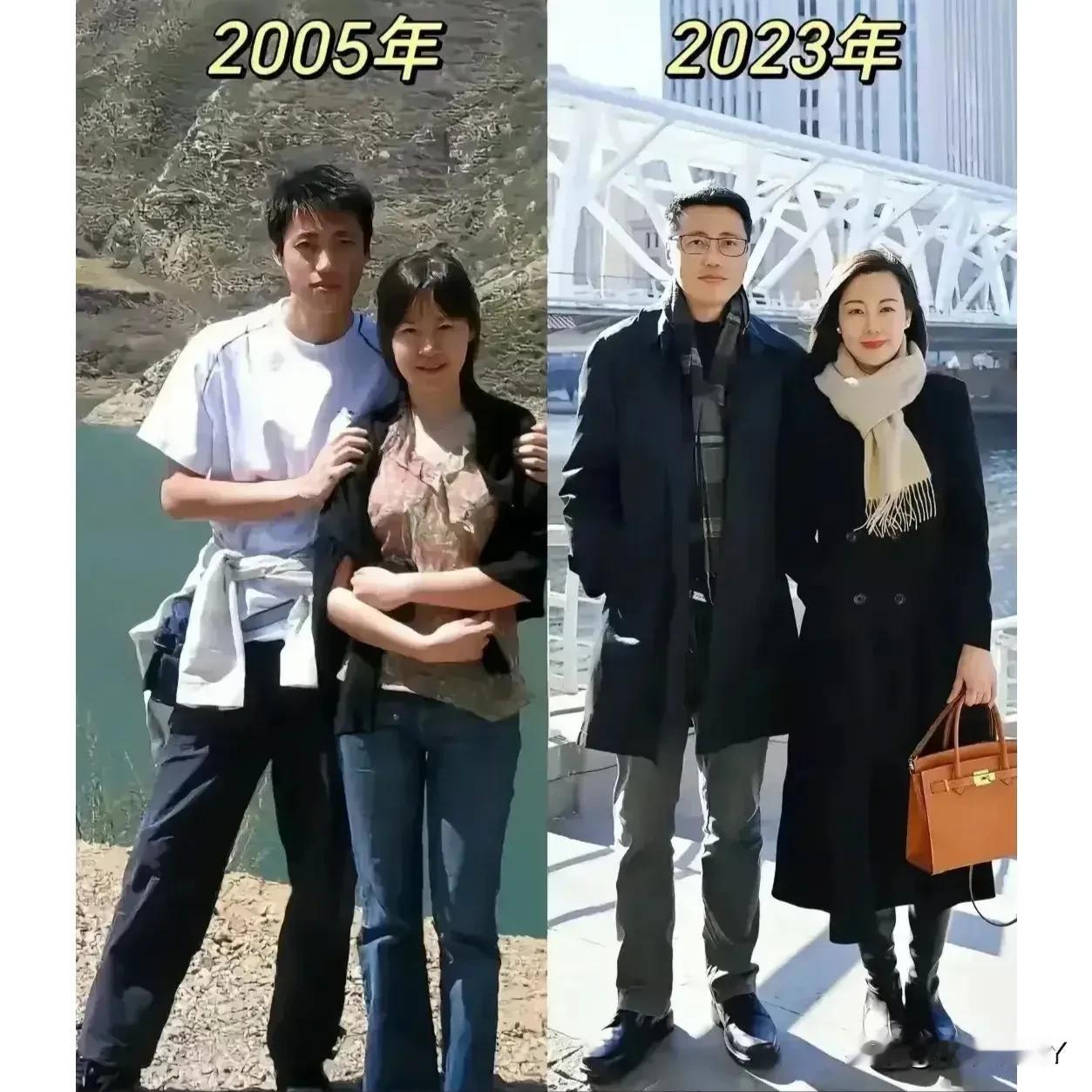 夫妻二人十八年前后对比，当看完后惊呆了