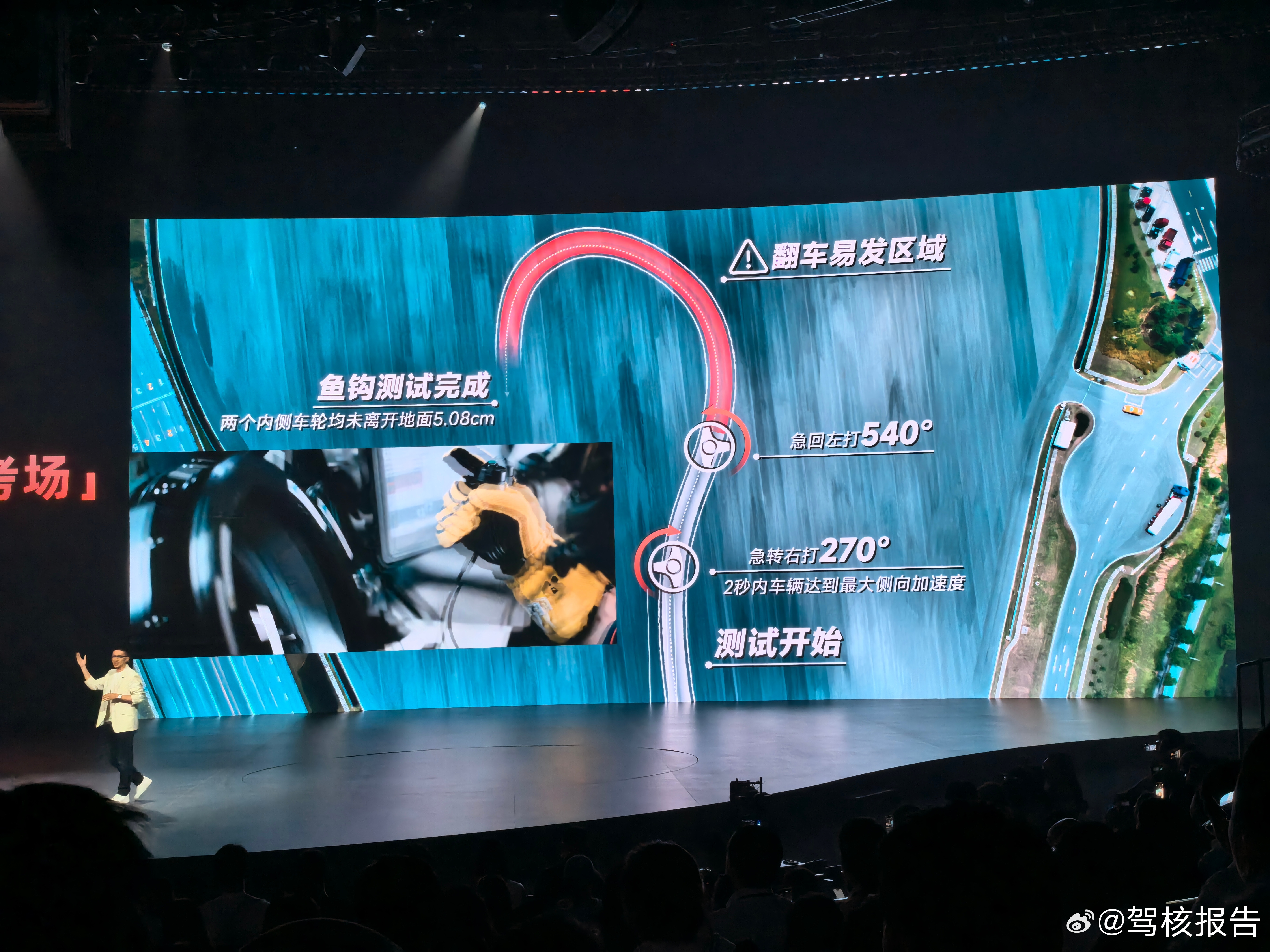 新一代智己LS6发布会现场，很难想象这个鱼钩测试交给小米，雷总会吹成什么样新一代