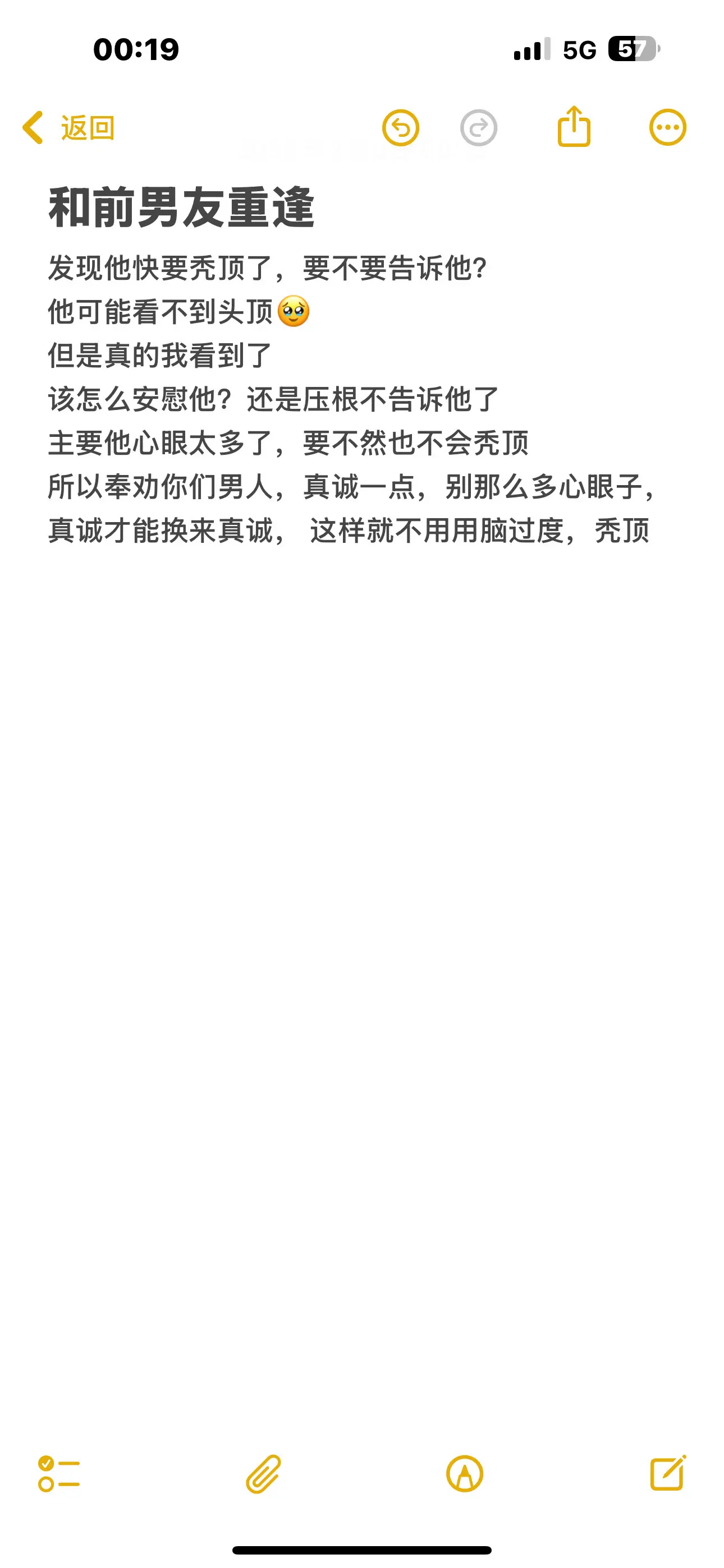 男人都会秃顶吗？😪😪😪