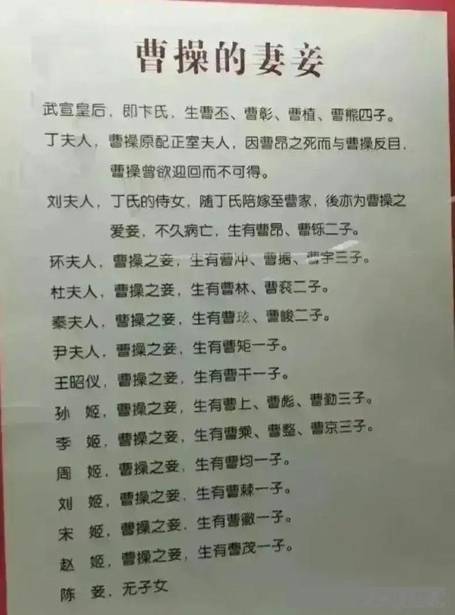 曹操比较喜欢寡妇，他有15个老婆和25个儿子，15个老婆中有13个是寡妇。

曹