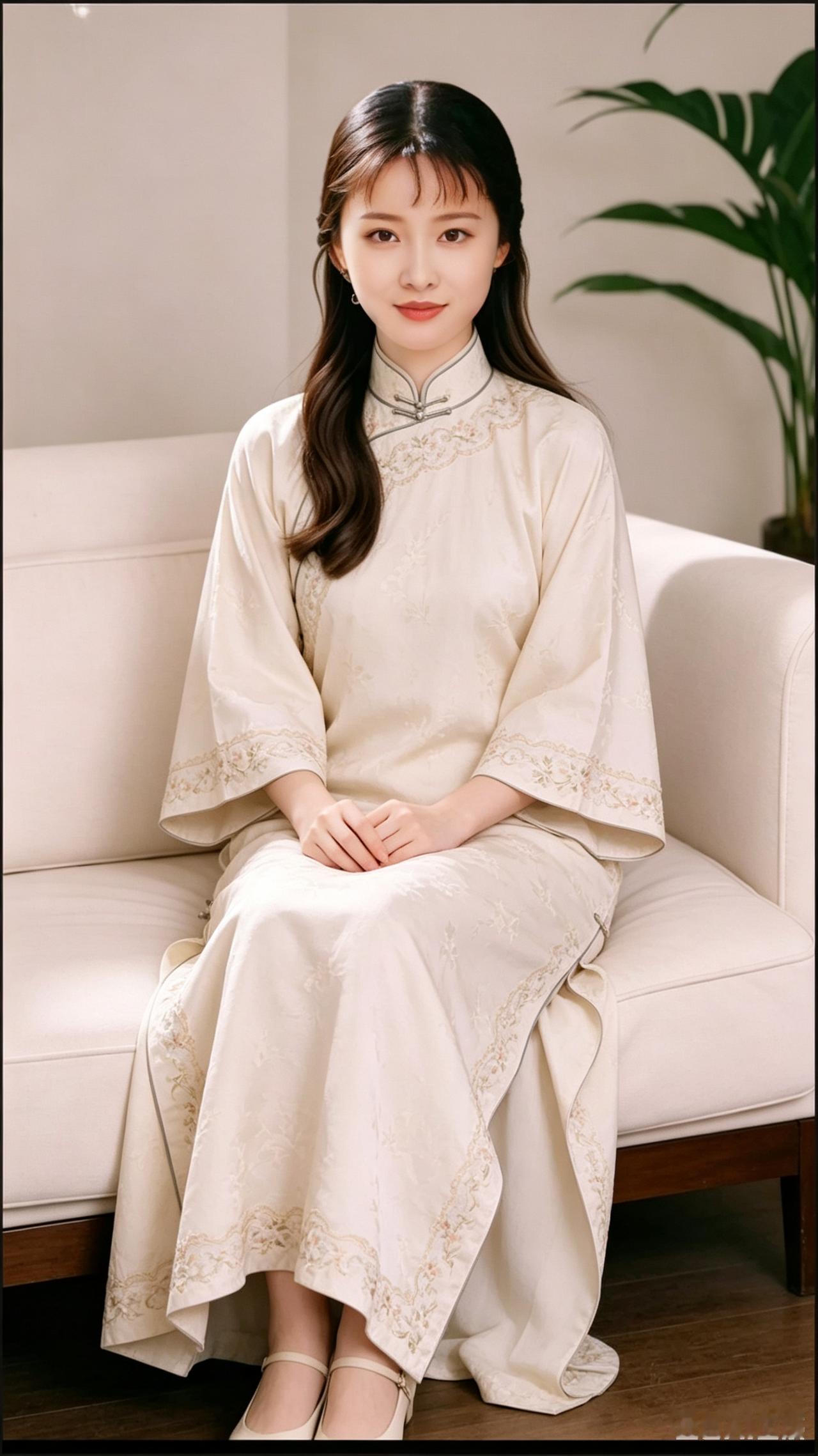 玉人如花坐，清影入画来。