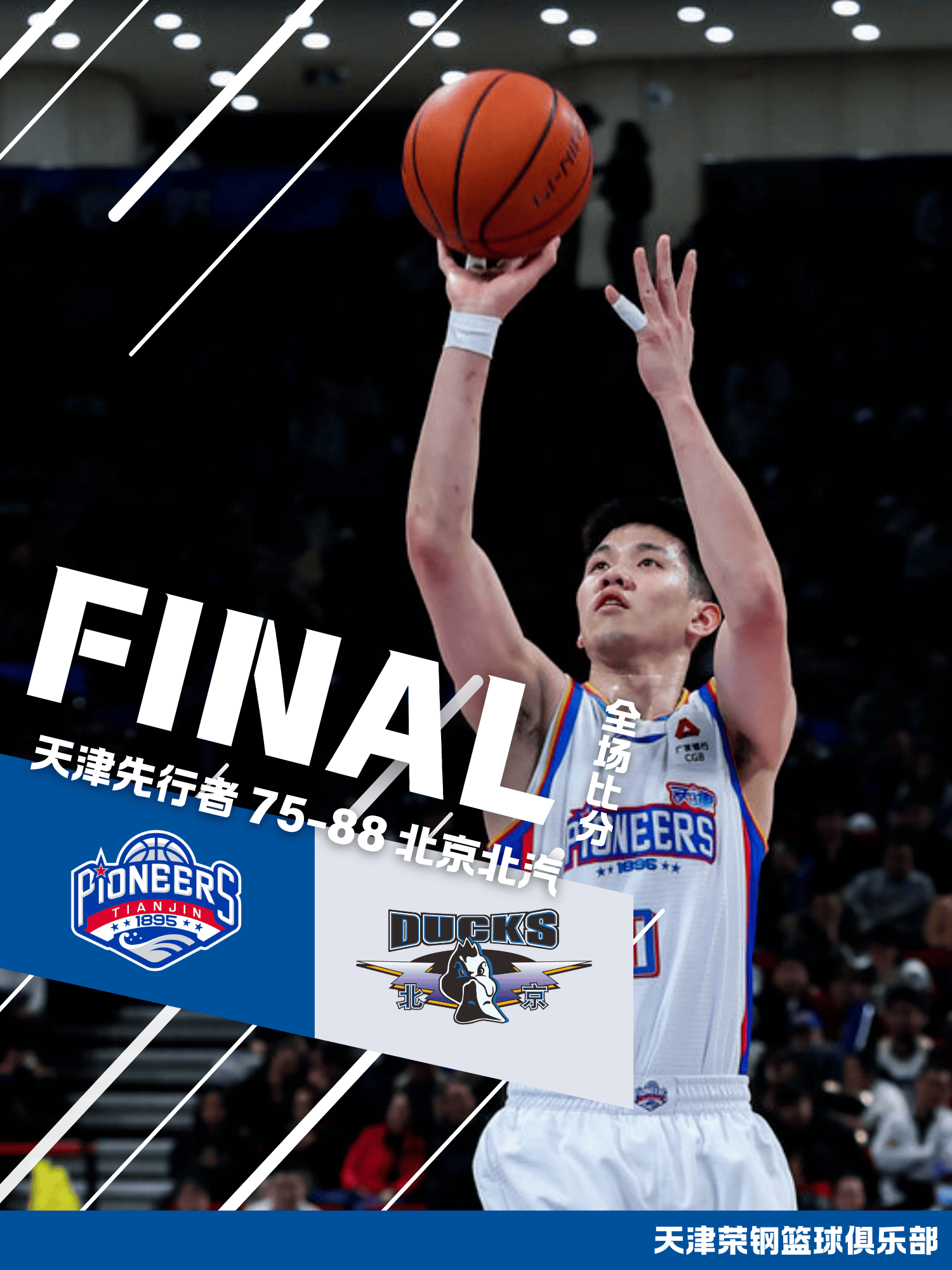 天津男篮总结比赛：客场不敌北京，内线短板成失利关键因素