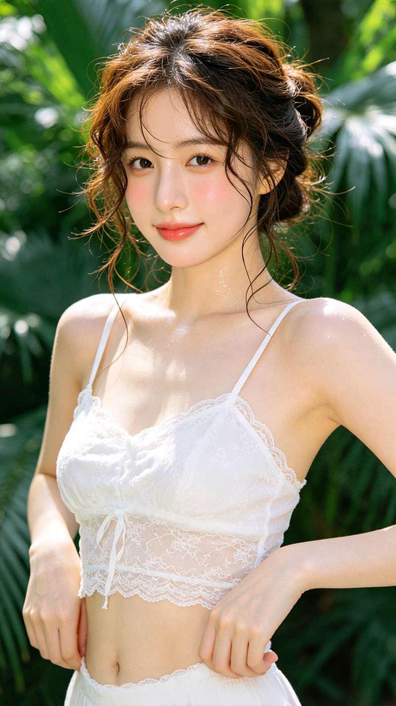 夏日林间偶遇一抹温柔，绿意环绕，微风恰好，把盛夏的清爽定格在镜头里✨
夏日写真 