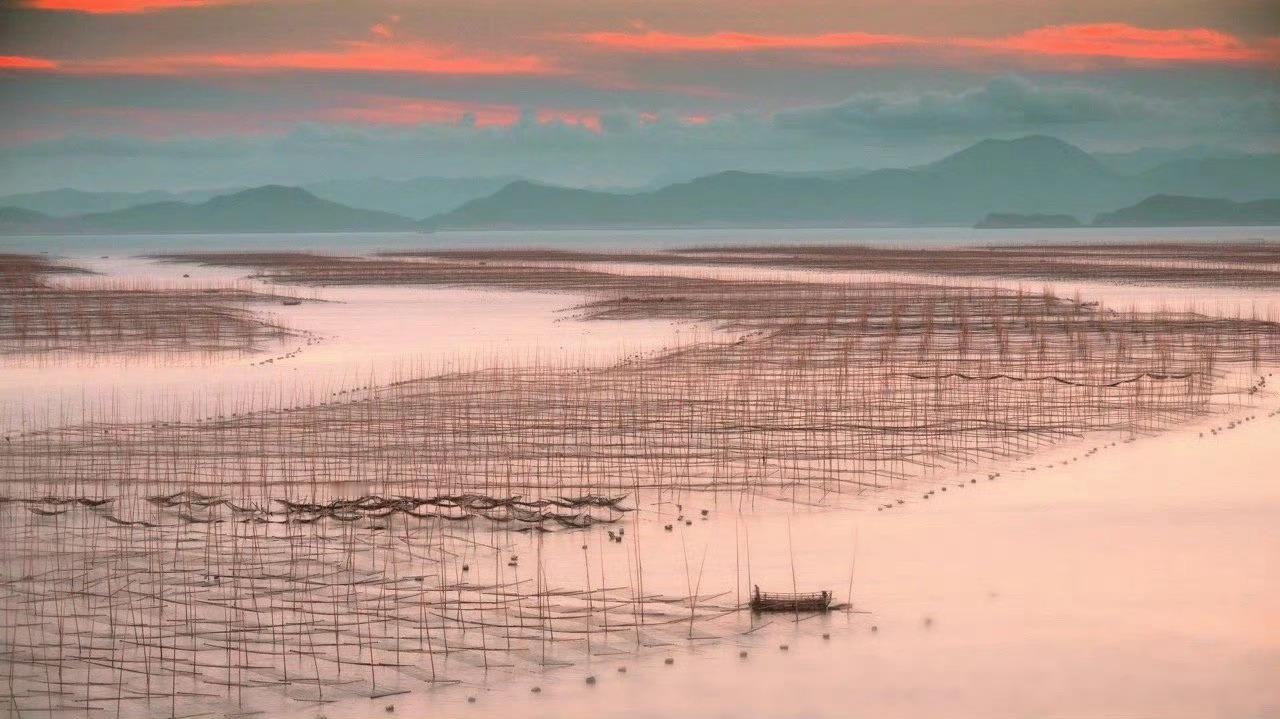 霞浦，这片古老而美丽的土地，碧海溢彩、滩涂铺金、绿野流丹，好似一颗璀璨的明珠镶嵌