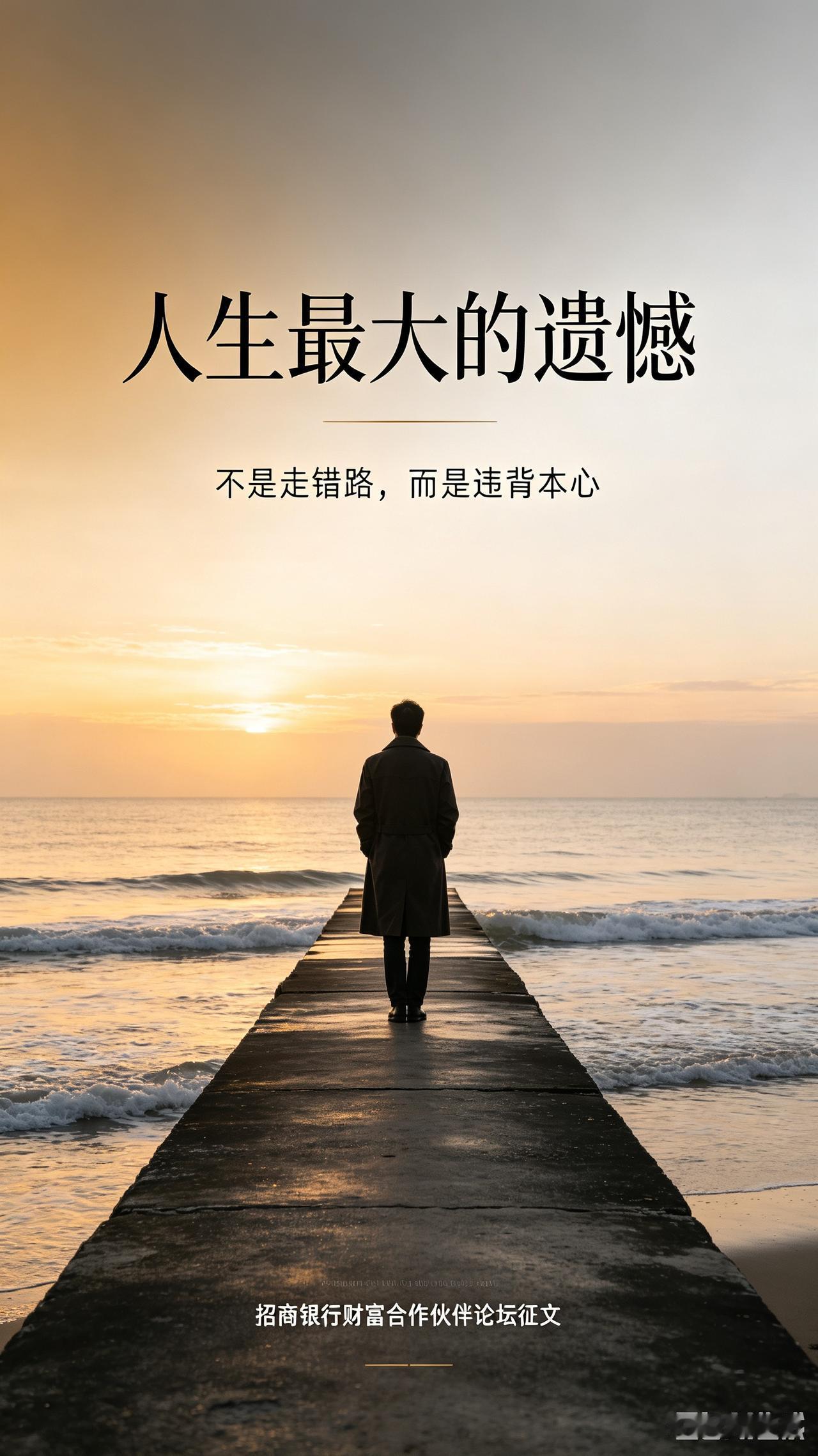 你有没有静下心想过，
人这一辈子，最大的遗憾到底是什么？
 

很多人说，是做错