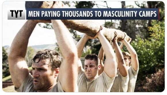 【男人们花费3000美元参加“男子气概训练营”，并经历各种极端挑战。】在美国，一