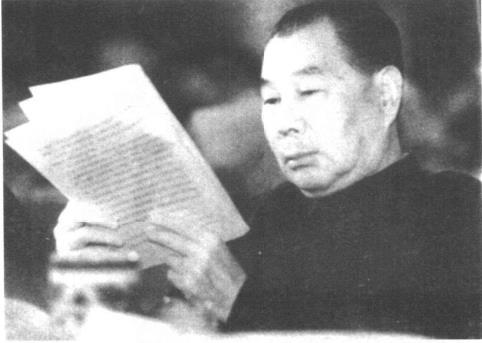 1988年，杨成武在全国文史资料工作会议上。