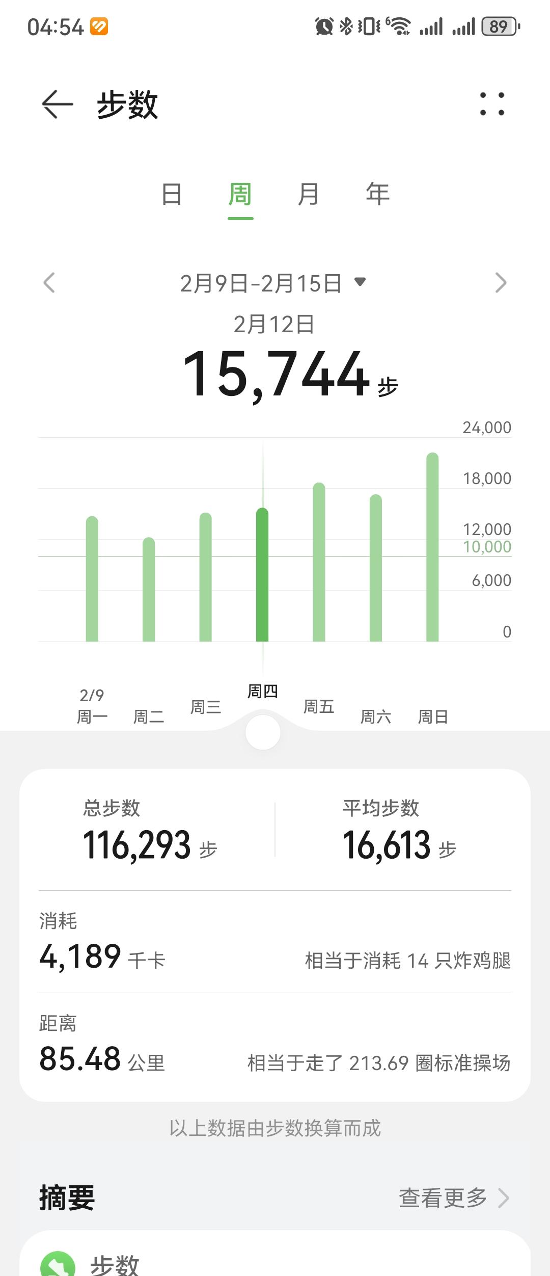 0426.华为运动健康上周锻炼数据