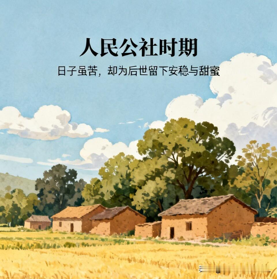 如今总有人谈起人民公社时期，直言那时候日子苦、劳作累、生活清贫。
不可否认，那段