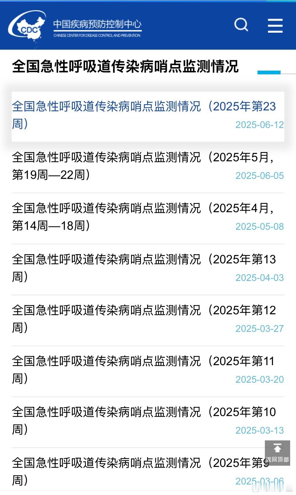 急性呼吸道传染病哨点周报，连续两个月成月报后，又做回周报了？一看，原来是新冠开始