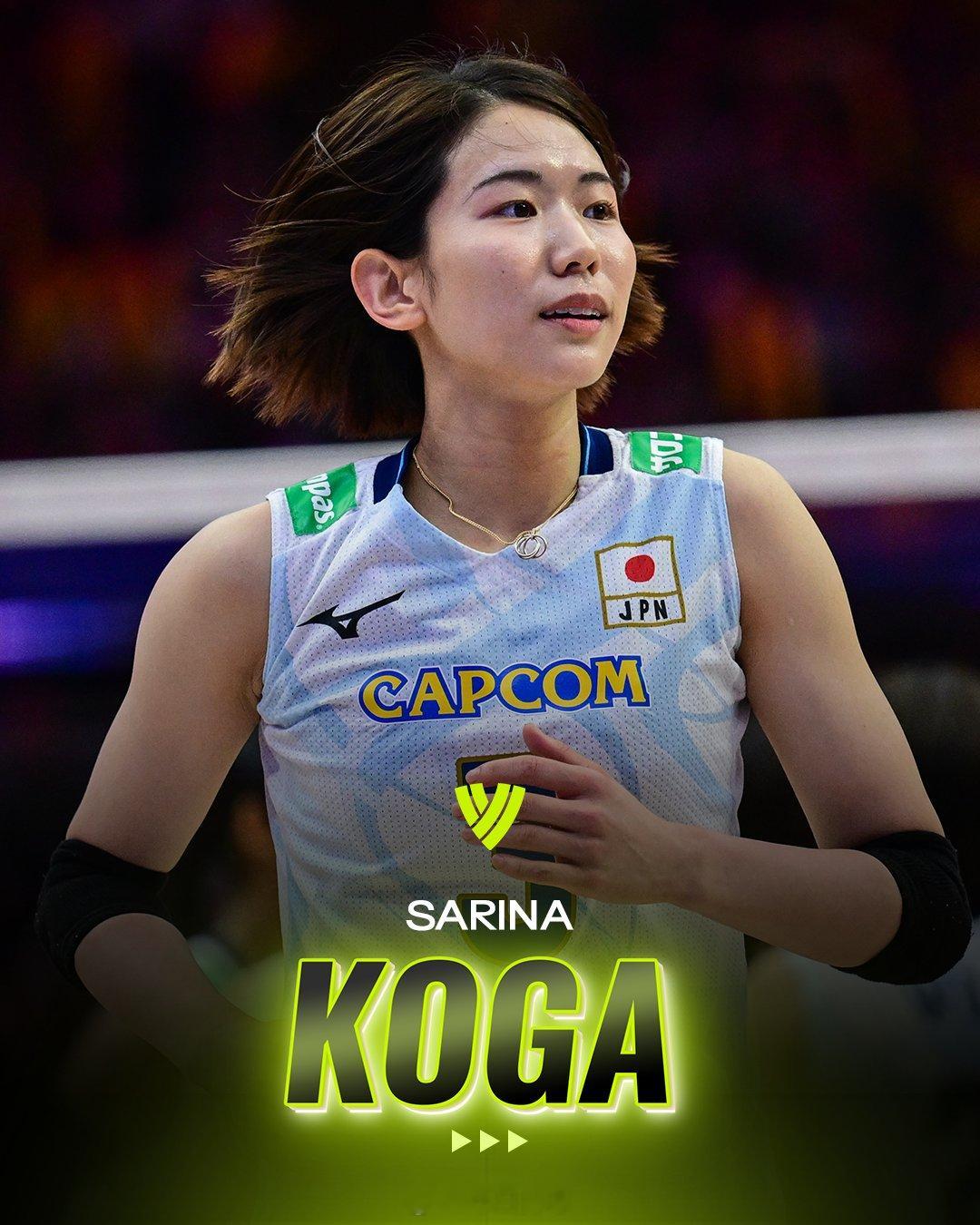 【 2024世界十佳女排运动员  之——第八名：古贺纱理那（Sarina Kog