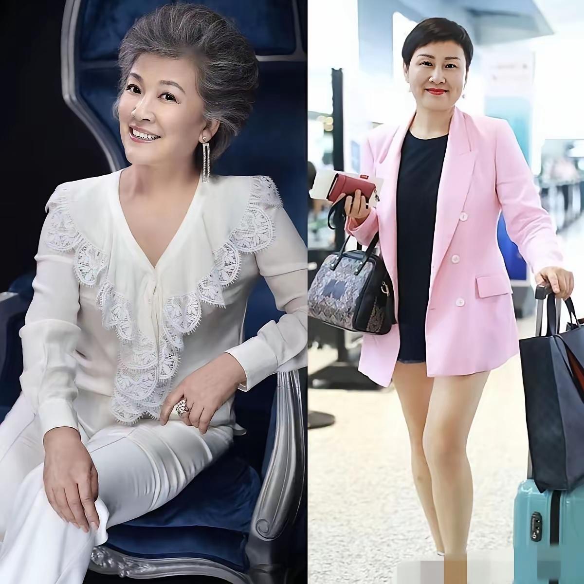 60多岁的女人还玩高开？
这位在多种场合都是这个穿搭
改成长裙吧
或者修正一下你