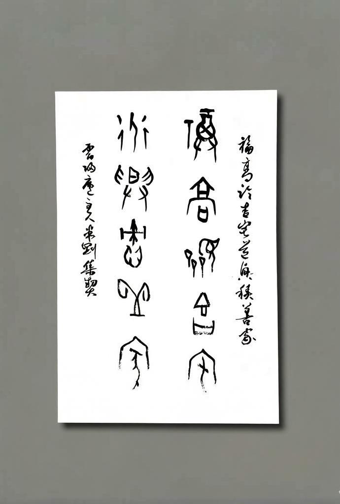 米刚甲骨文作品