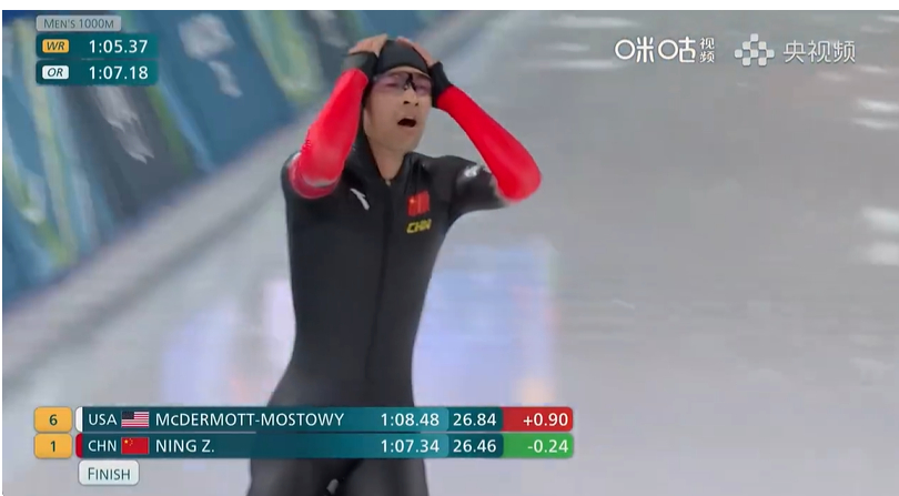 宁忠岩1000米速滑铜牌 和大家说下，这个铜牌其实很不容易。甚至可以说有点戏剧化