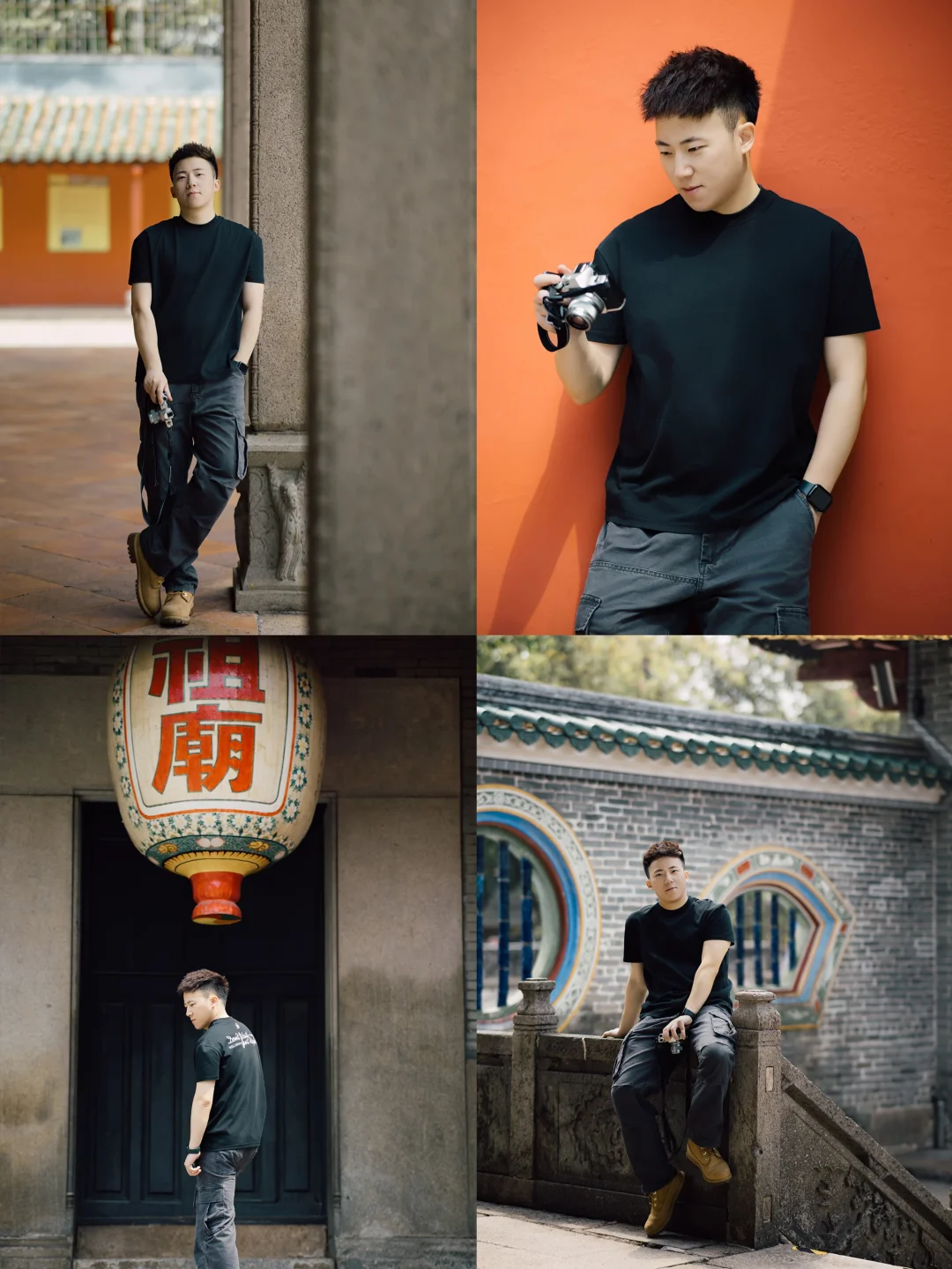 佛山拍照📷在祖庙给帅哥拍一组旅拍男生写真