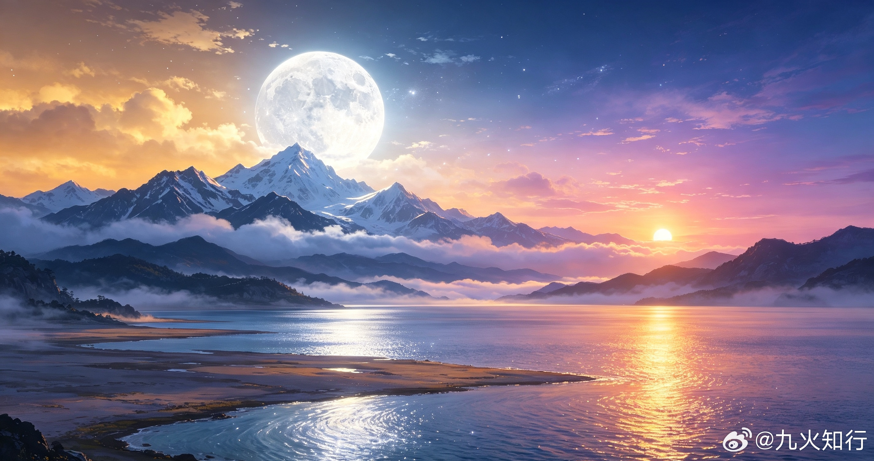 明知夕阳留不住，可待明月照归途！ 