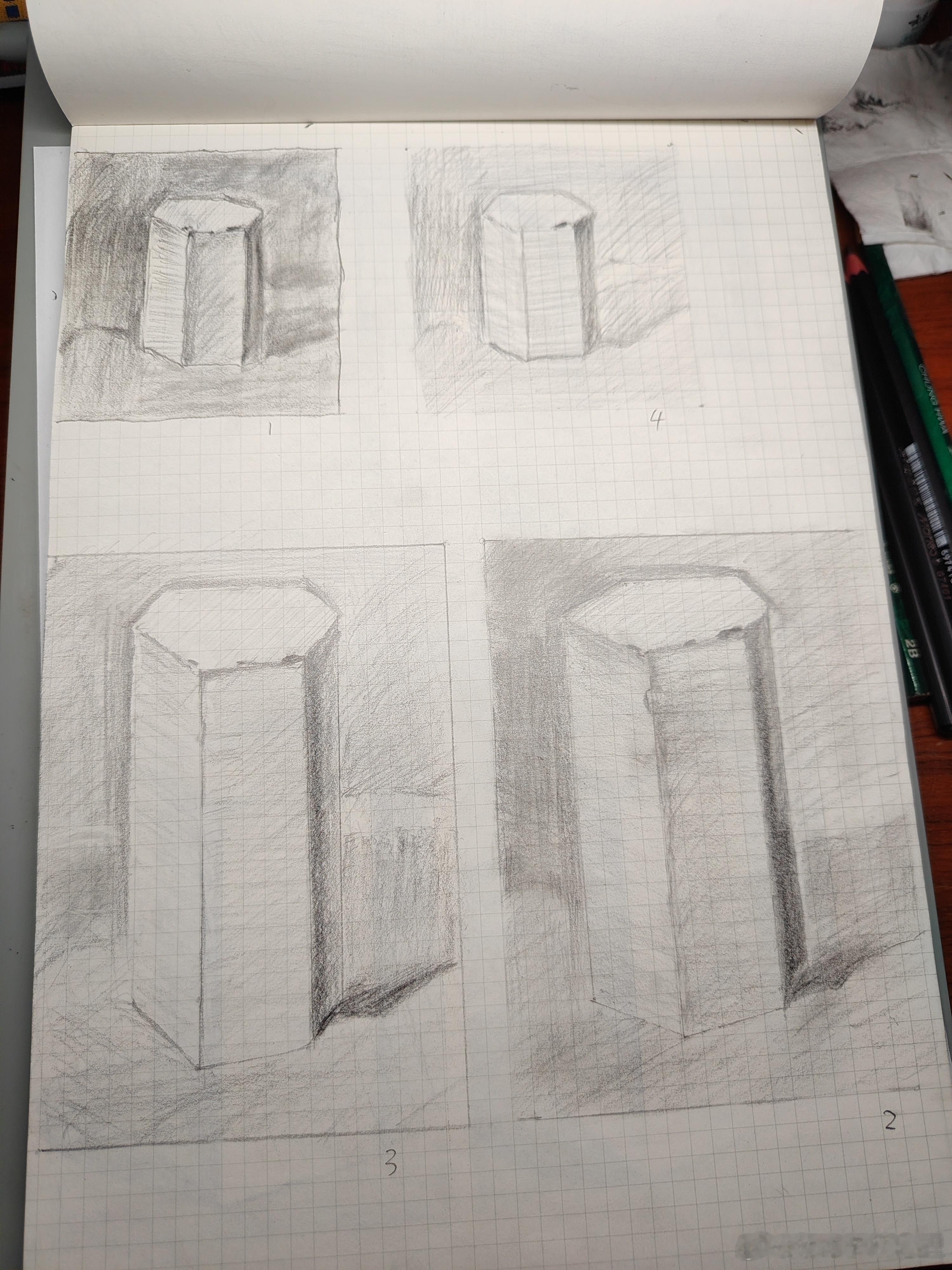 素描宜用专用素描纸？目前还没感觉到专用素描纸和草稿纸， 有多大区别呢？图1是我的