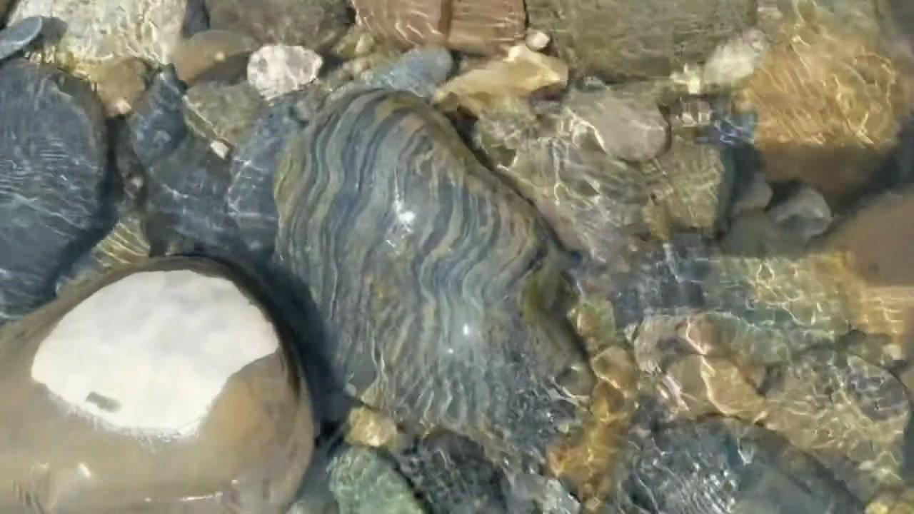 汉江捡石真的像开盲盒，既有惊喜又有失落。看到清澈的南水北调源头水，心情就很好，突