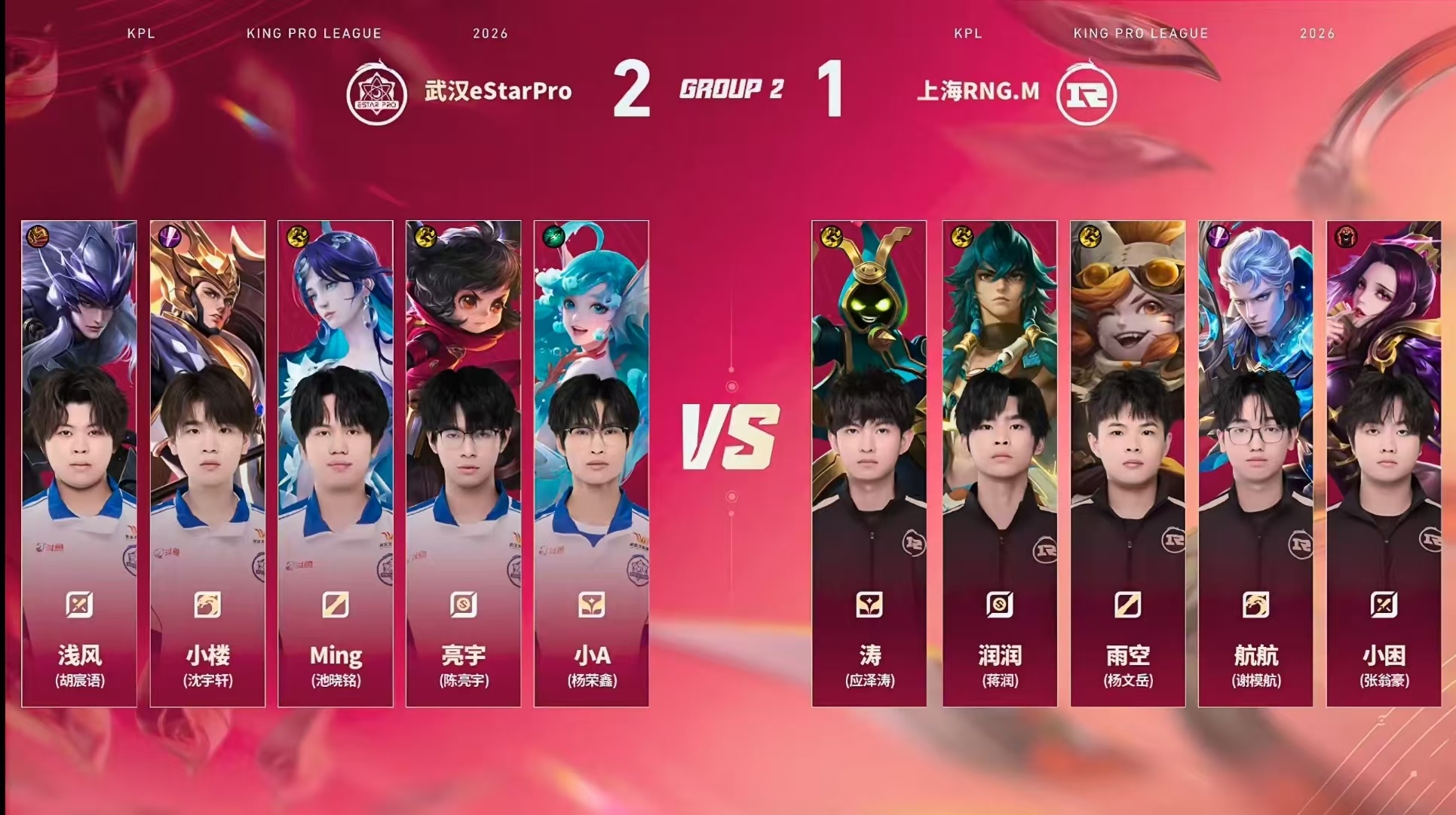 RNGM对战eStar【2026KPL夏季赛 常规赛第一轮】上海RNG.M vs