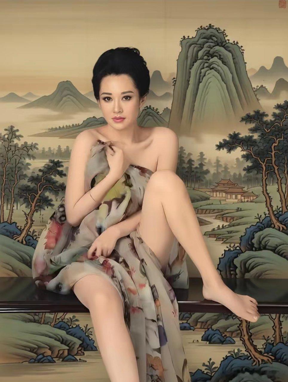 许晴真的风韵犹存呀，公主级别的。 