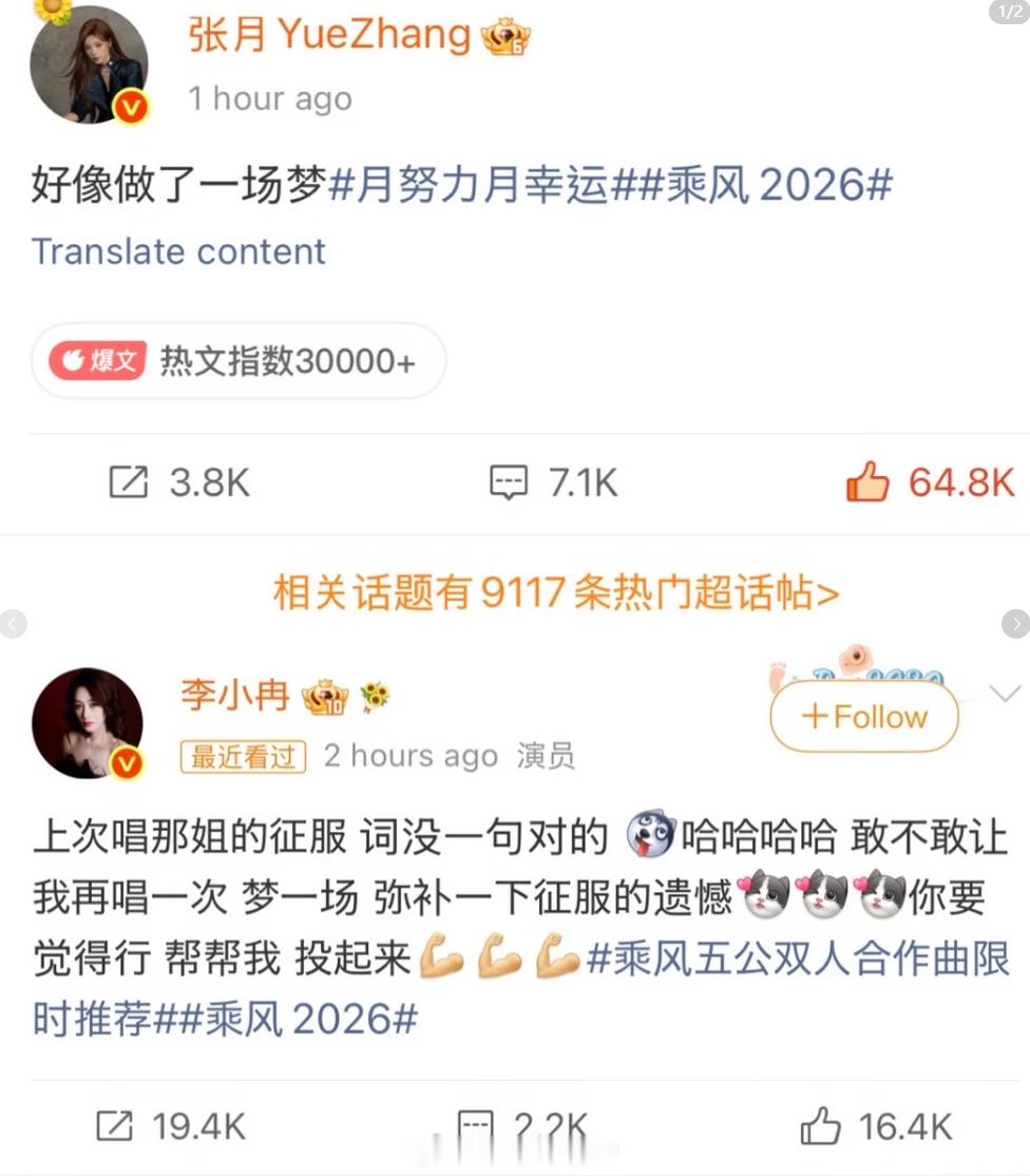 李小冉 我不配这一期的浪姐我还没看，这俩我看了下好像是撕起来了？李小冉和张月撞选