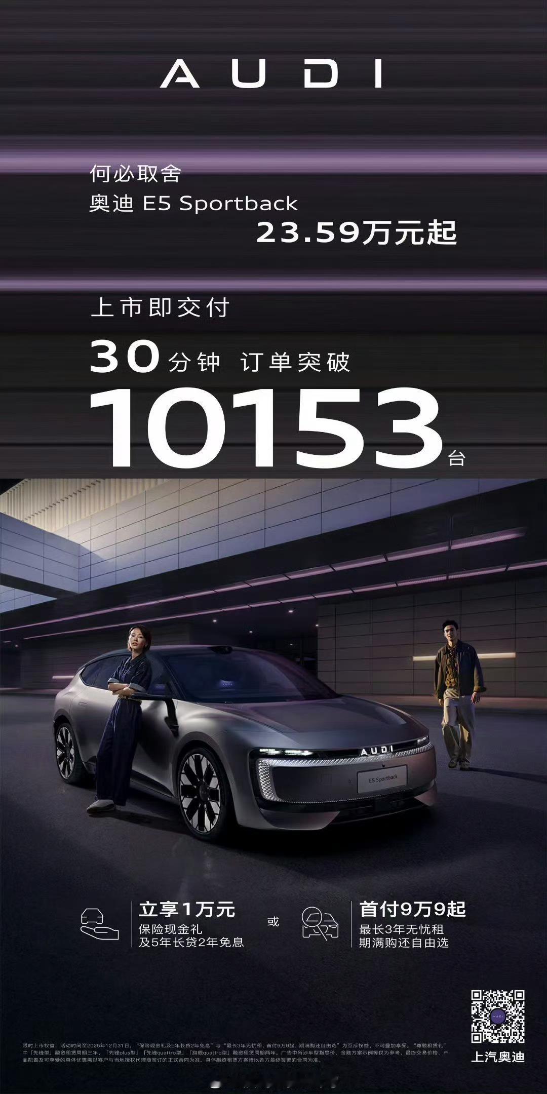 奥迪E5 sportback果然表现亮眼啊！ ​​​