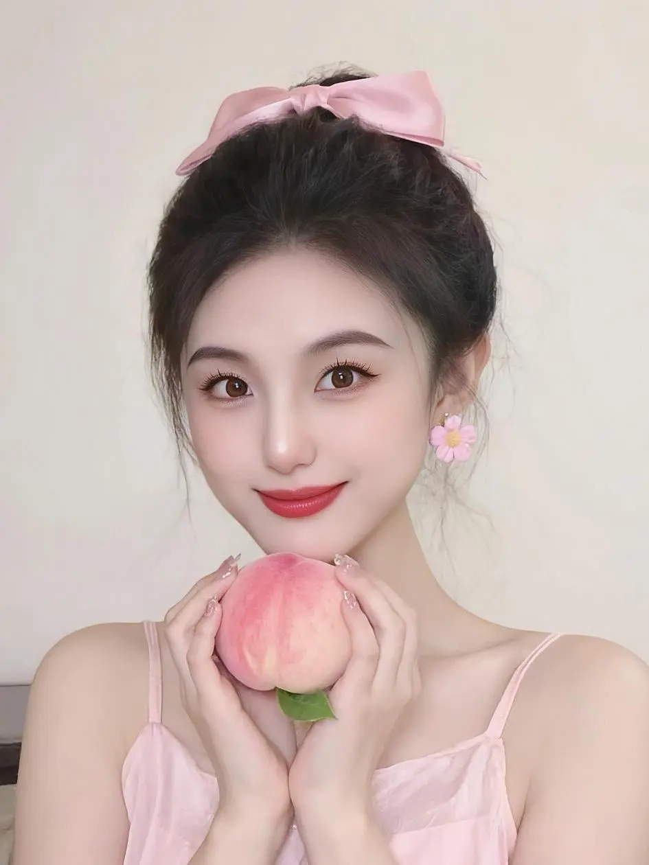 AI桃饰少女影