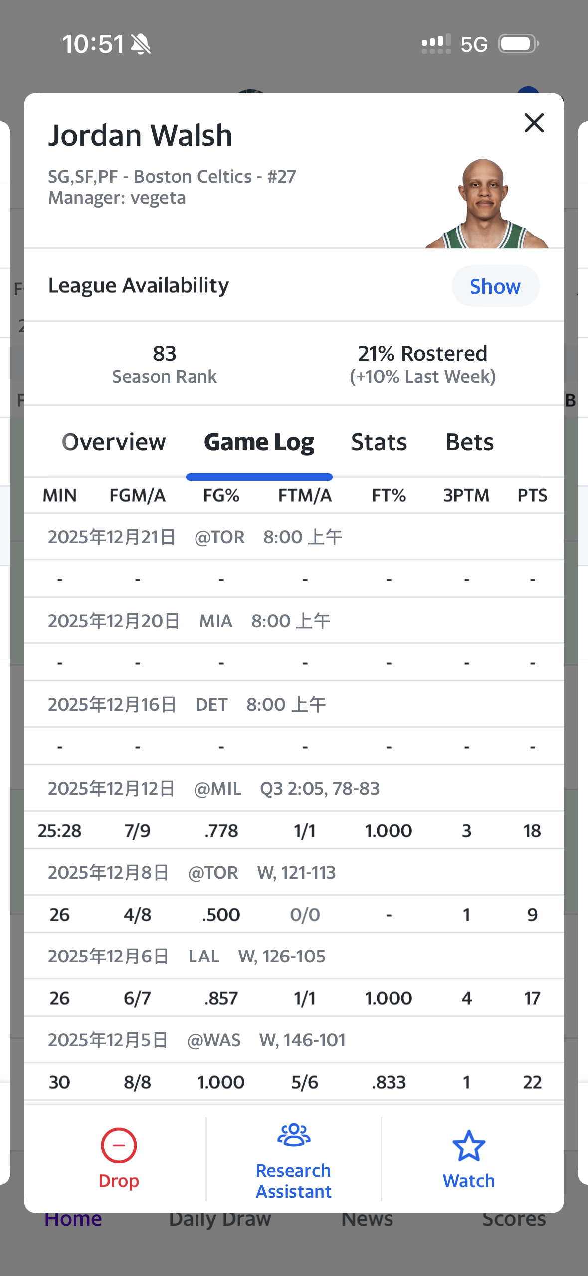 不知道为啥很多朋友对沃尔什打出来很意外这多厉害，是不是24年总决赛期间看了他好几