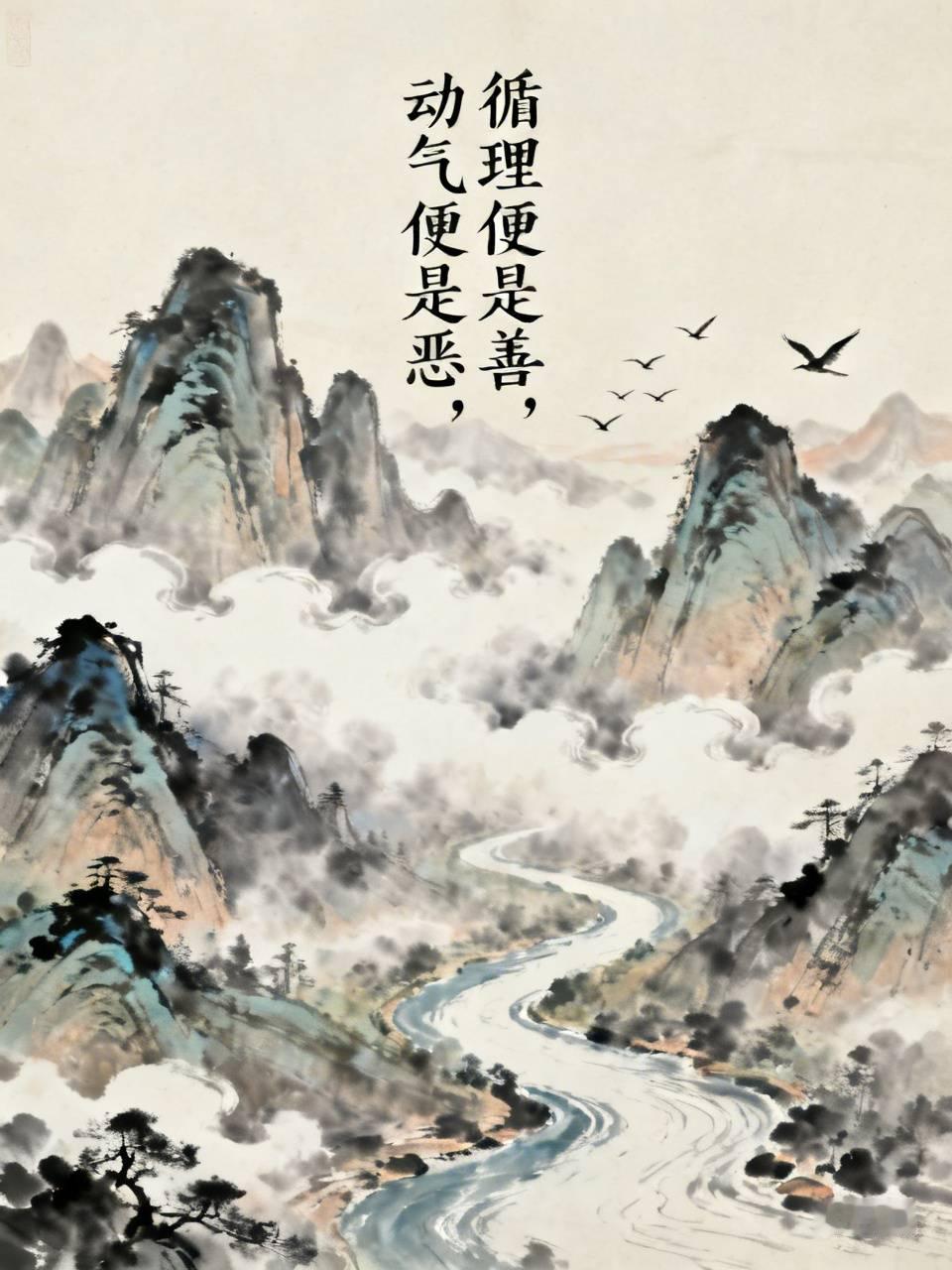 循理便是善，动气便是恶
 
这句话道出修身最简明的标尺。凡事遵从事理、本心良知、