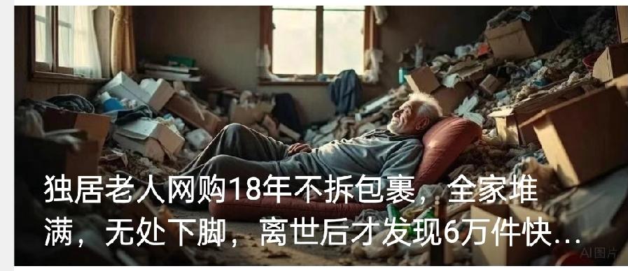 老人这神操作让人震惊？
杭州一栋老楼里，八旬独居老人去世后，家里竟堆了6万多件未