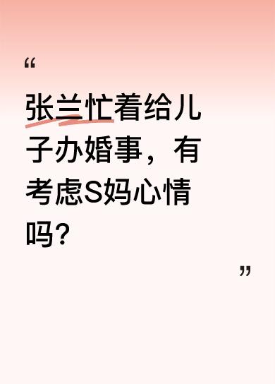 如今张兰正忙着为儿子操持婚事，汪家上下一片欢天喜地。一边是热热闹闹筹备喜事，另一