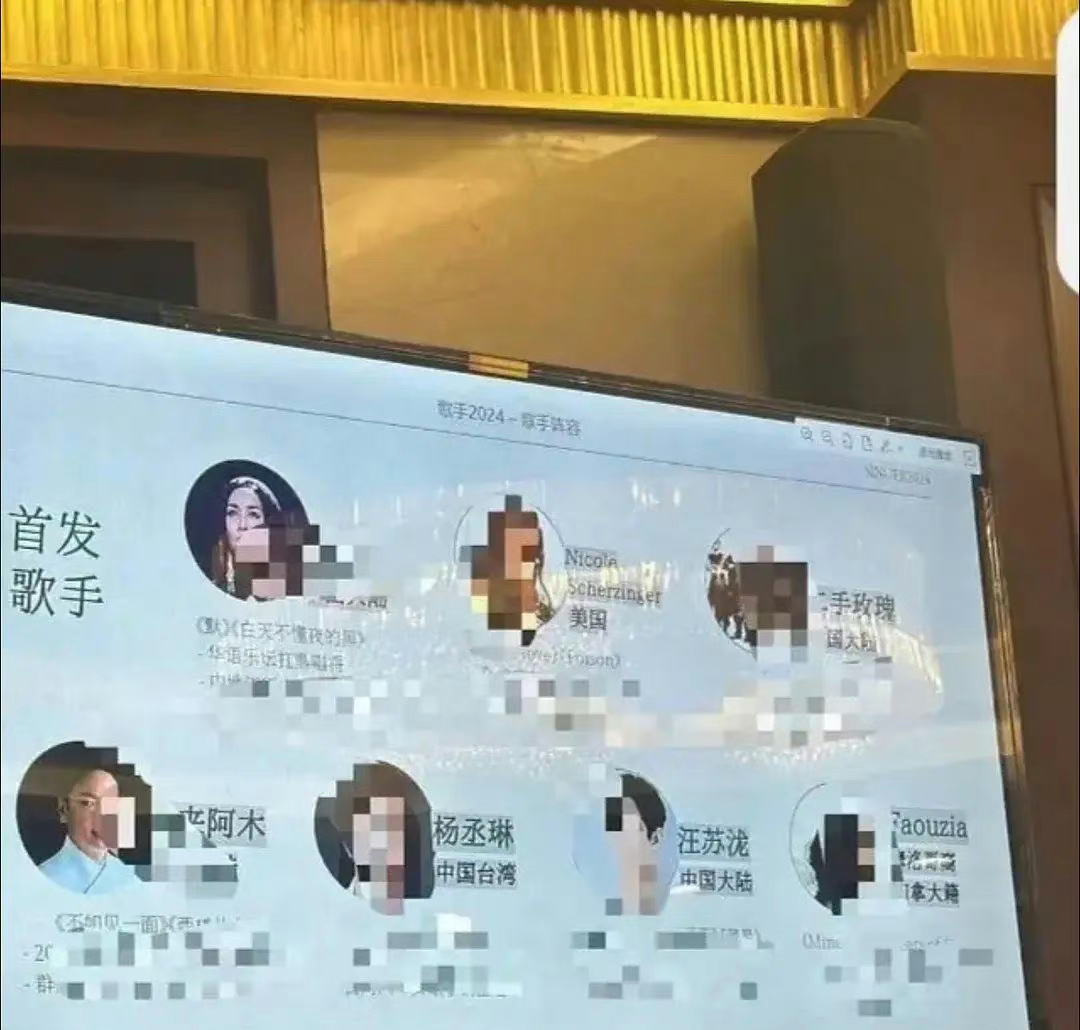 #歌手 首发阵容#那英汪苏泷二手玫瑰杨丞琳海来阿木等，之前传言的朴彩英没来。网友